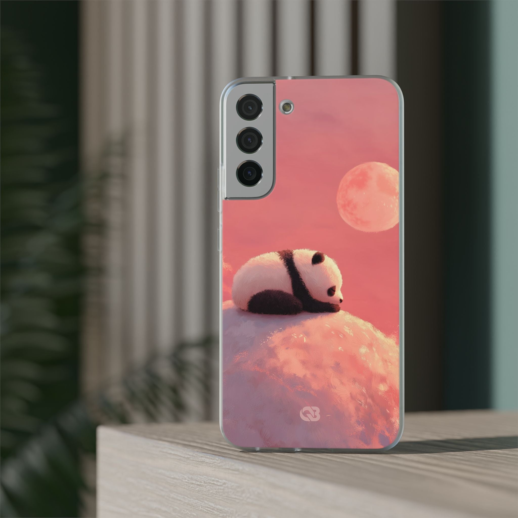 Rose Moon Panda · Soft Phone Case for Samsung