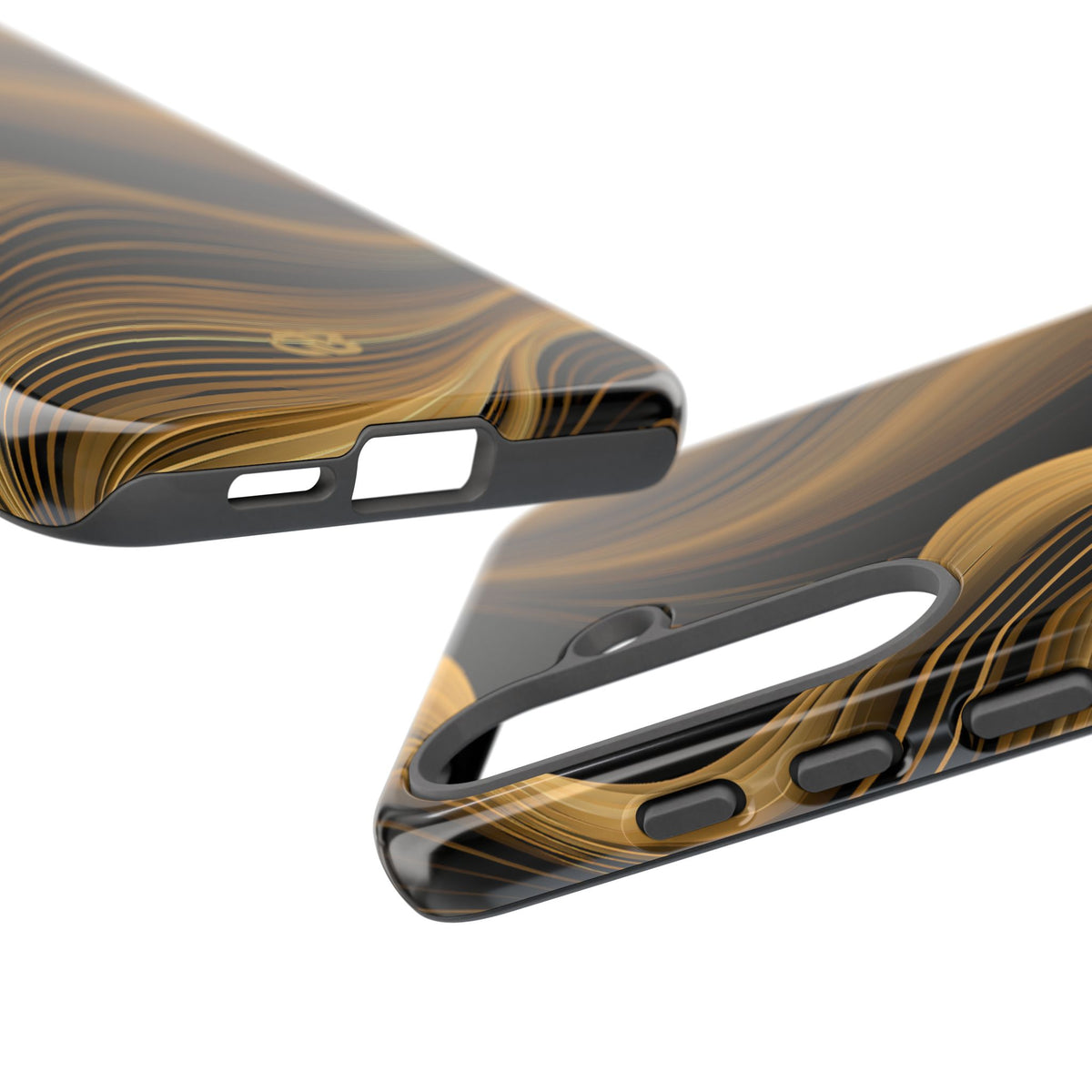 Gold Tough Phone Case for Samsung - Molten Copper Strands