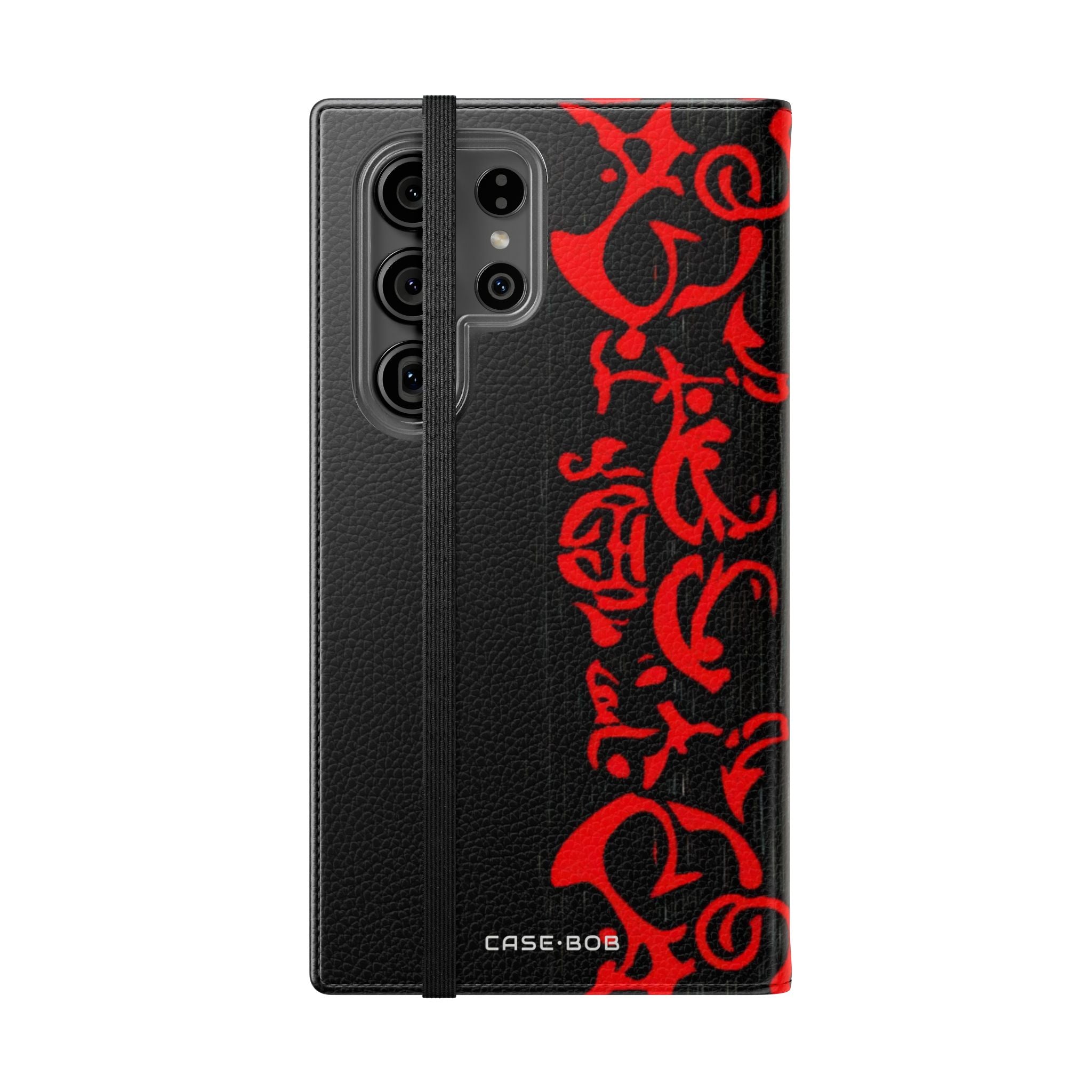 Crimson Swirl - Samsung S23 Ultra Case - Portemonnee