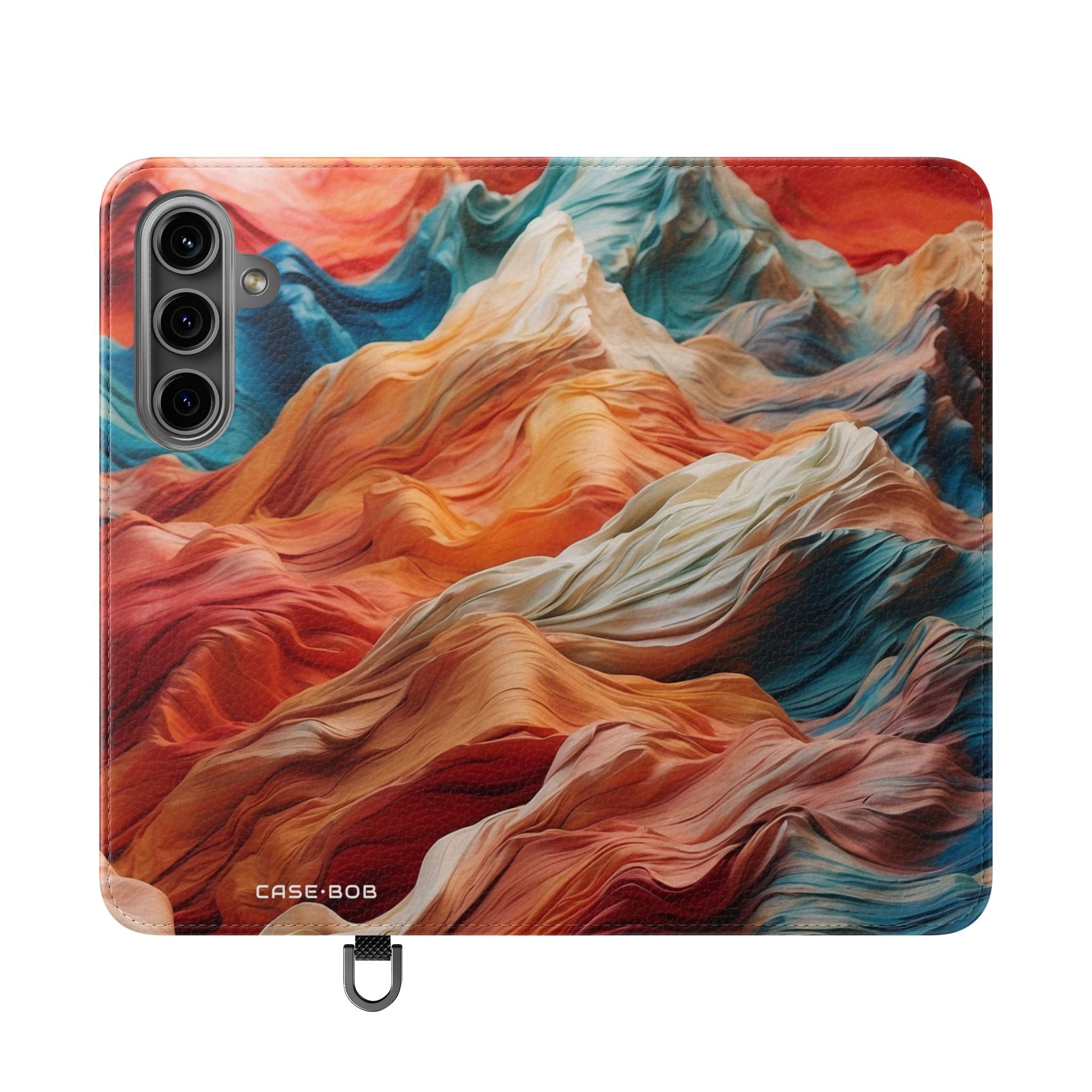 Fabric Peaks Sunset - Samsung S24 Case - Wallet