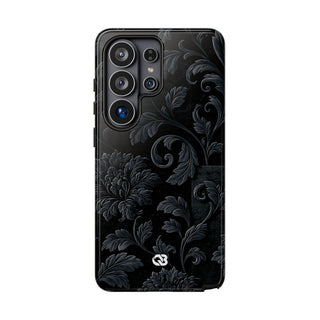 Obsidian Damask · Tough Phone Case for Samsung · Black