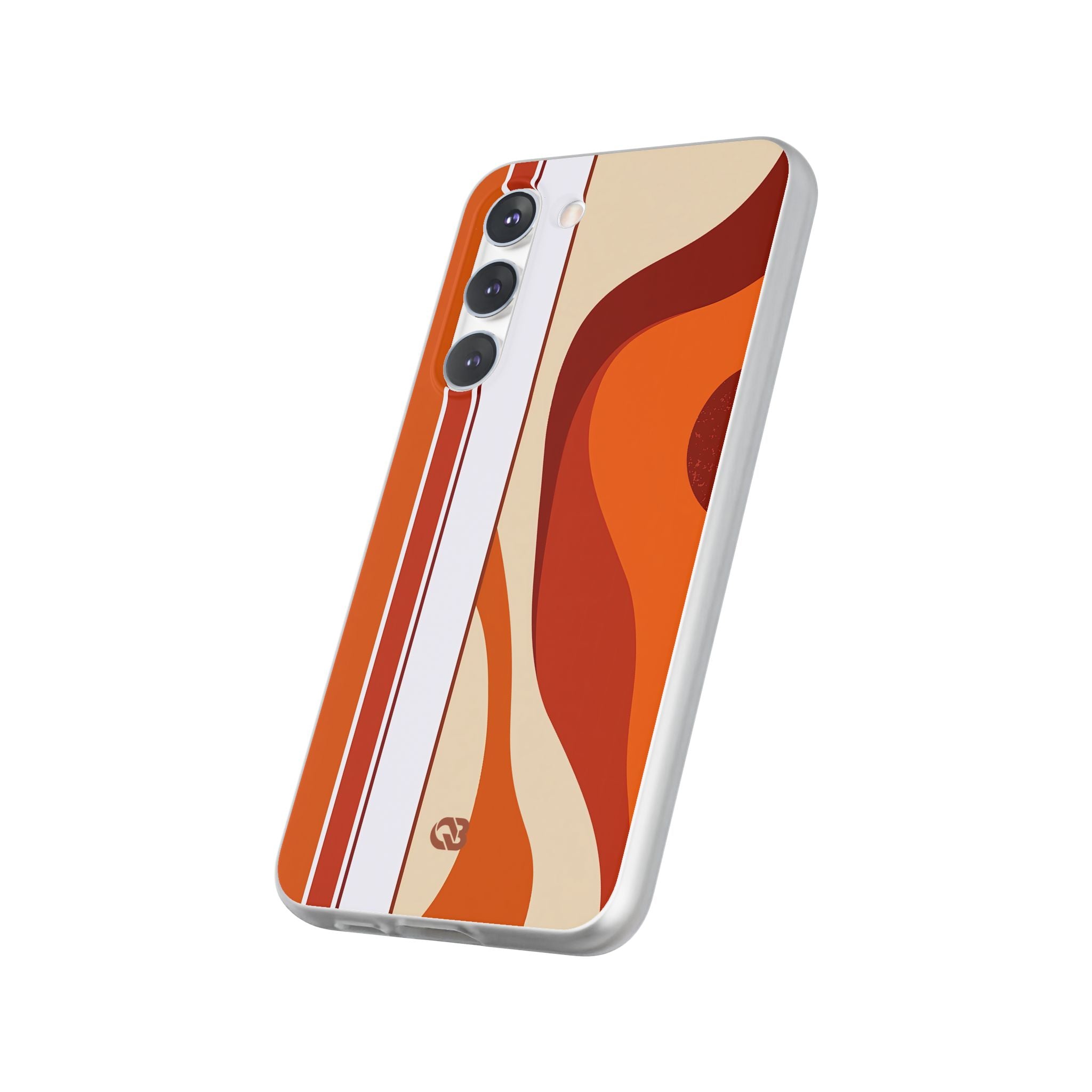 Orange Lite Phone Case for Samsung - Terracotta Metro Line