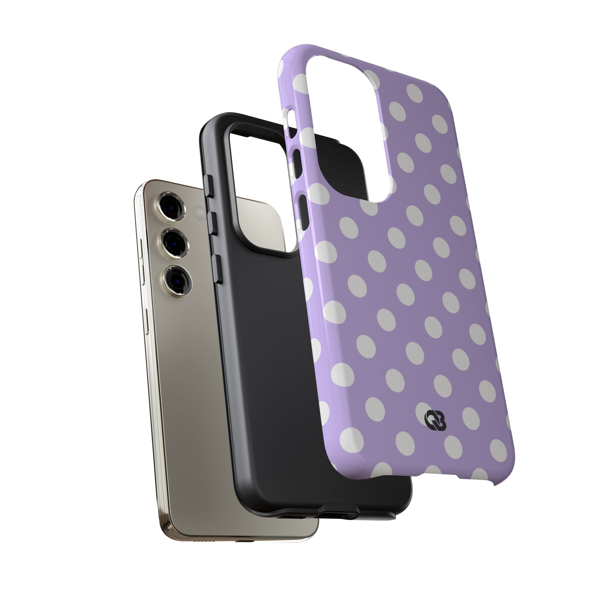 Lavender Polka Grid · Tough Θήκη για Samsung
