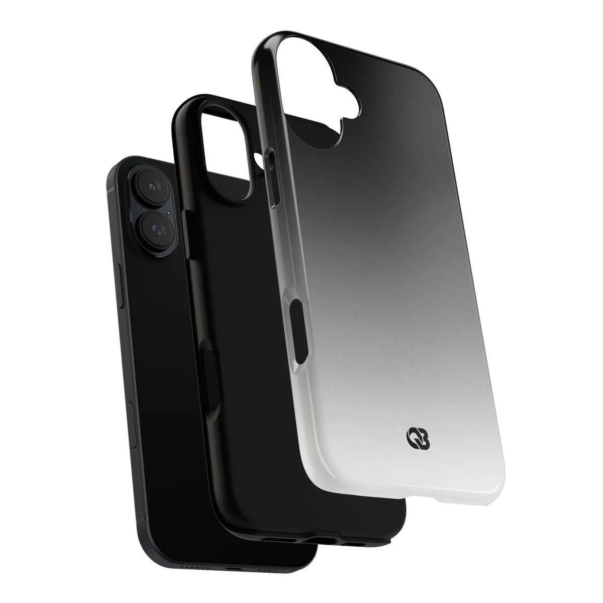 Noir Ombre Fade · Tough Phone Case for iPhone · Black