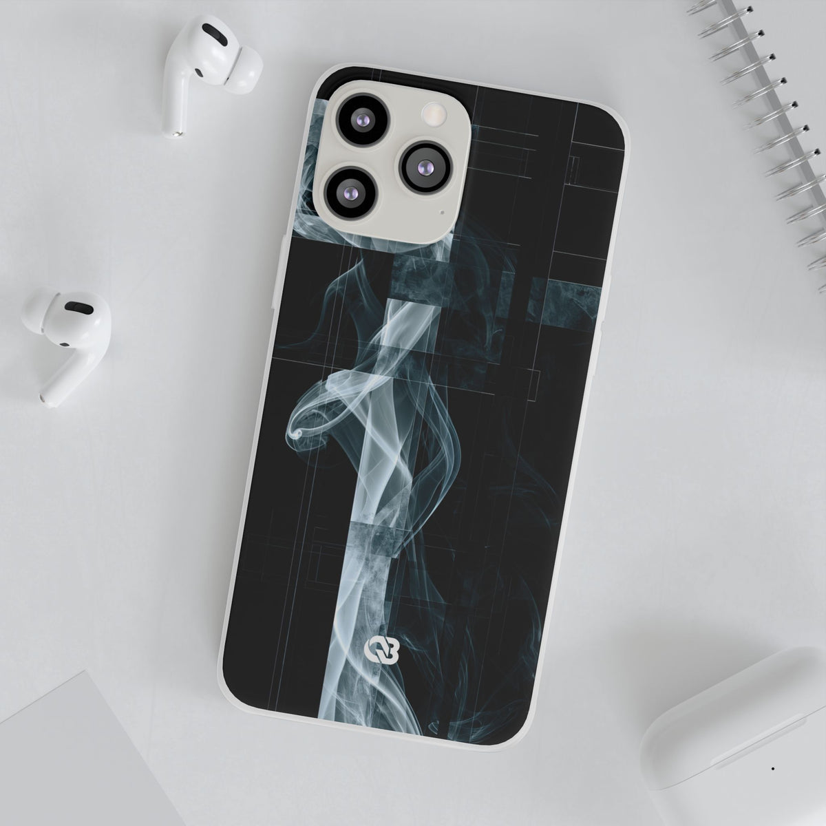 Fractured Smoke · Lite Phone Case for iPhone · Black