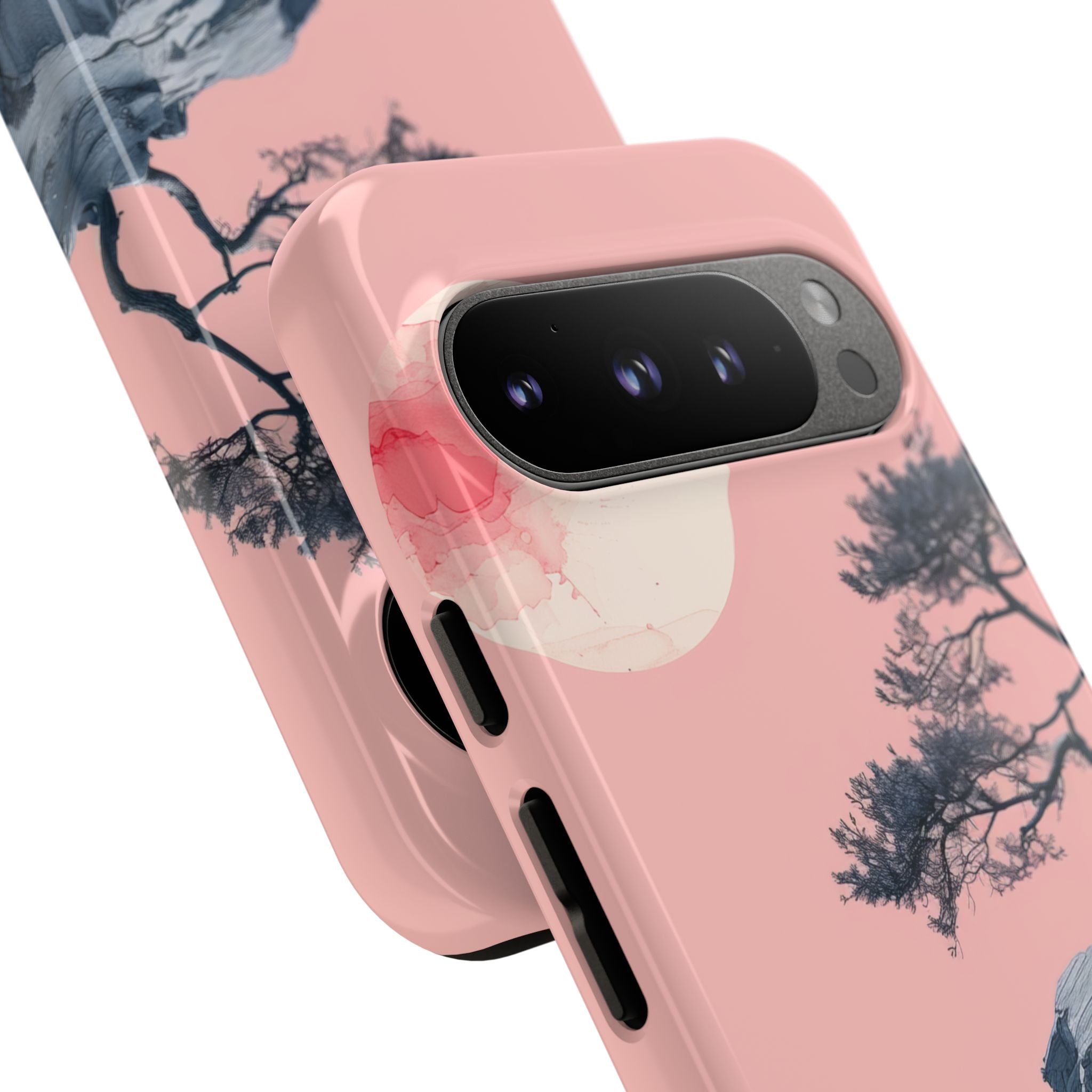 Crimson Moon Tree Google Pixel 9 Pro Case - Tough