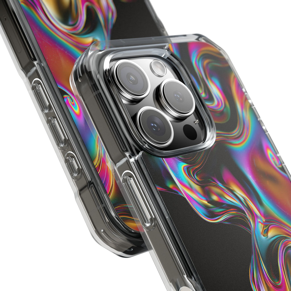 Purple Impact MagSafe Phone Case for iPhone - Liquid Neon Chrome