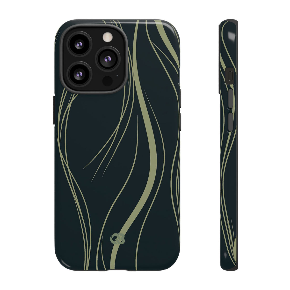 Serpentine Reeds · Tough Phone Case for iPhone · Green