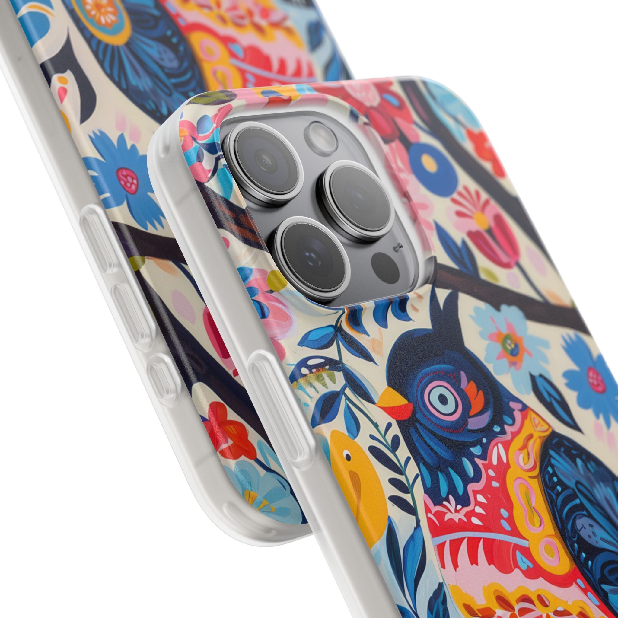 Owl Bloom iPhone 15 Pro Max Case - Soft