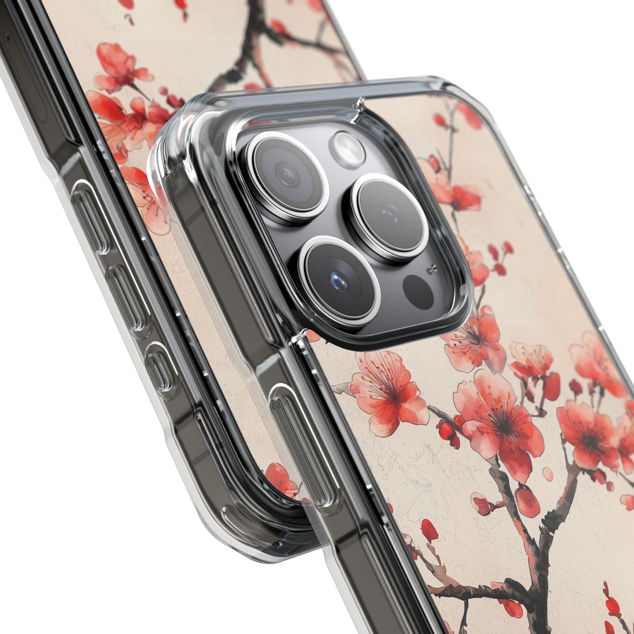 Crimson Silk Flora · Impact Handyhülle für iPhone · Magsafe