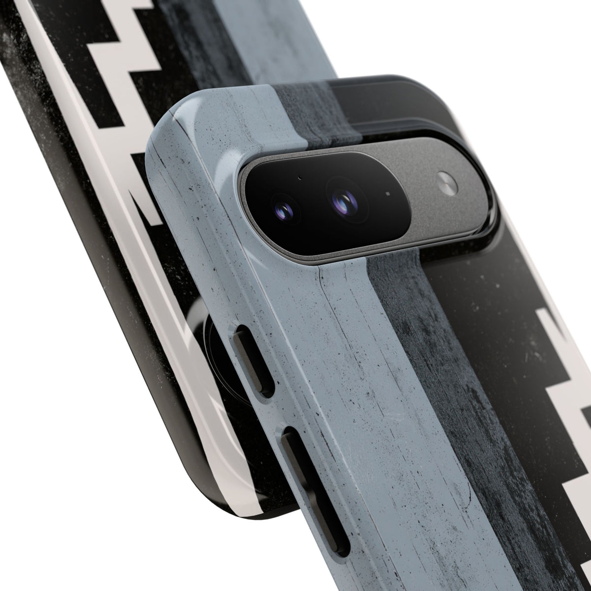 Grey Tough Phone Case for Google Pixel - Industrial Concrete Void