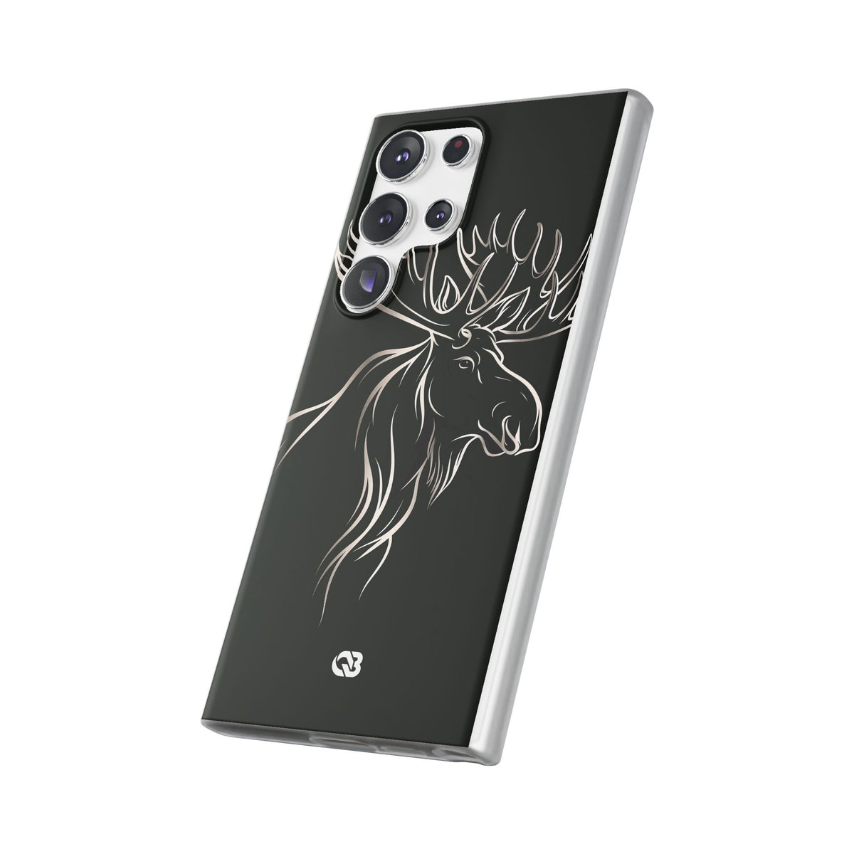 Nordic Moose Contour · Lite Phone Case for Samsung · Black