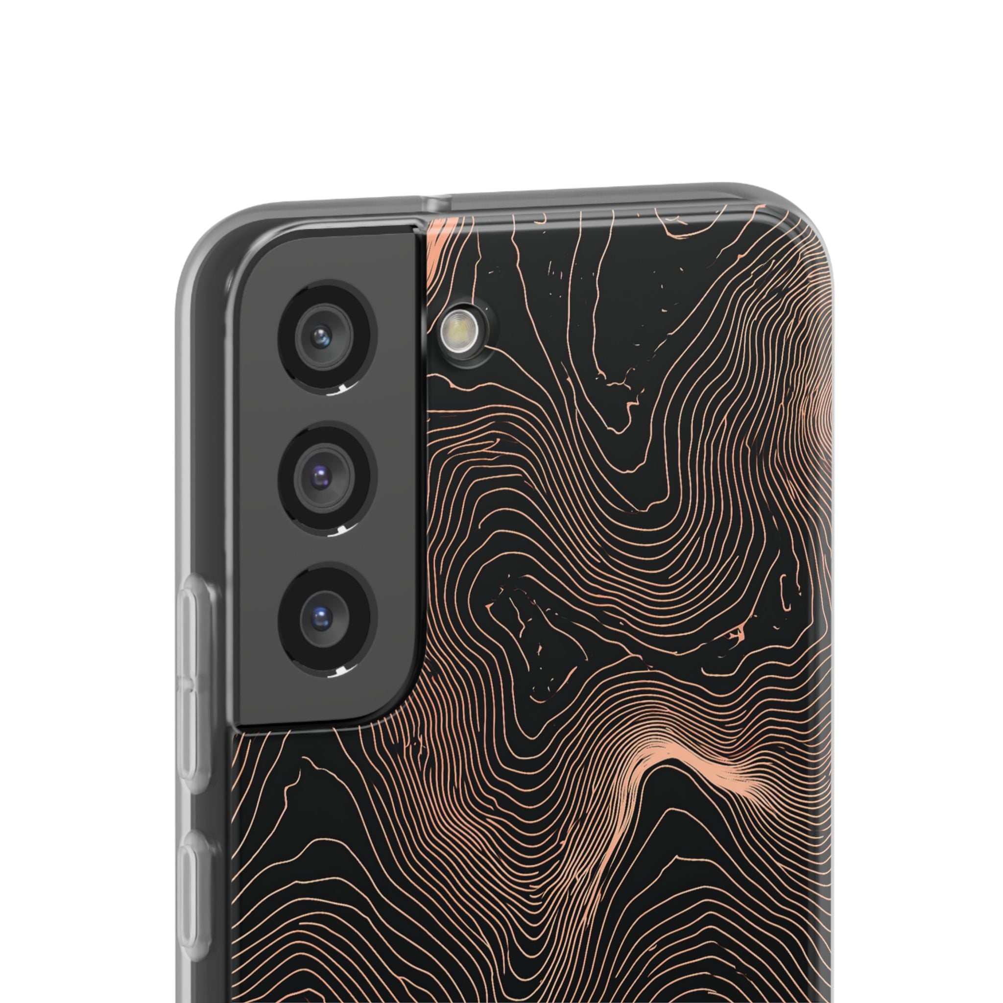 Orange Lite Phone Case for Samsung - Salmon Ridge Topo