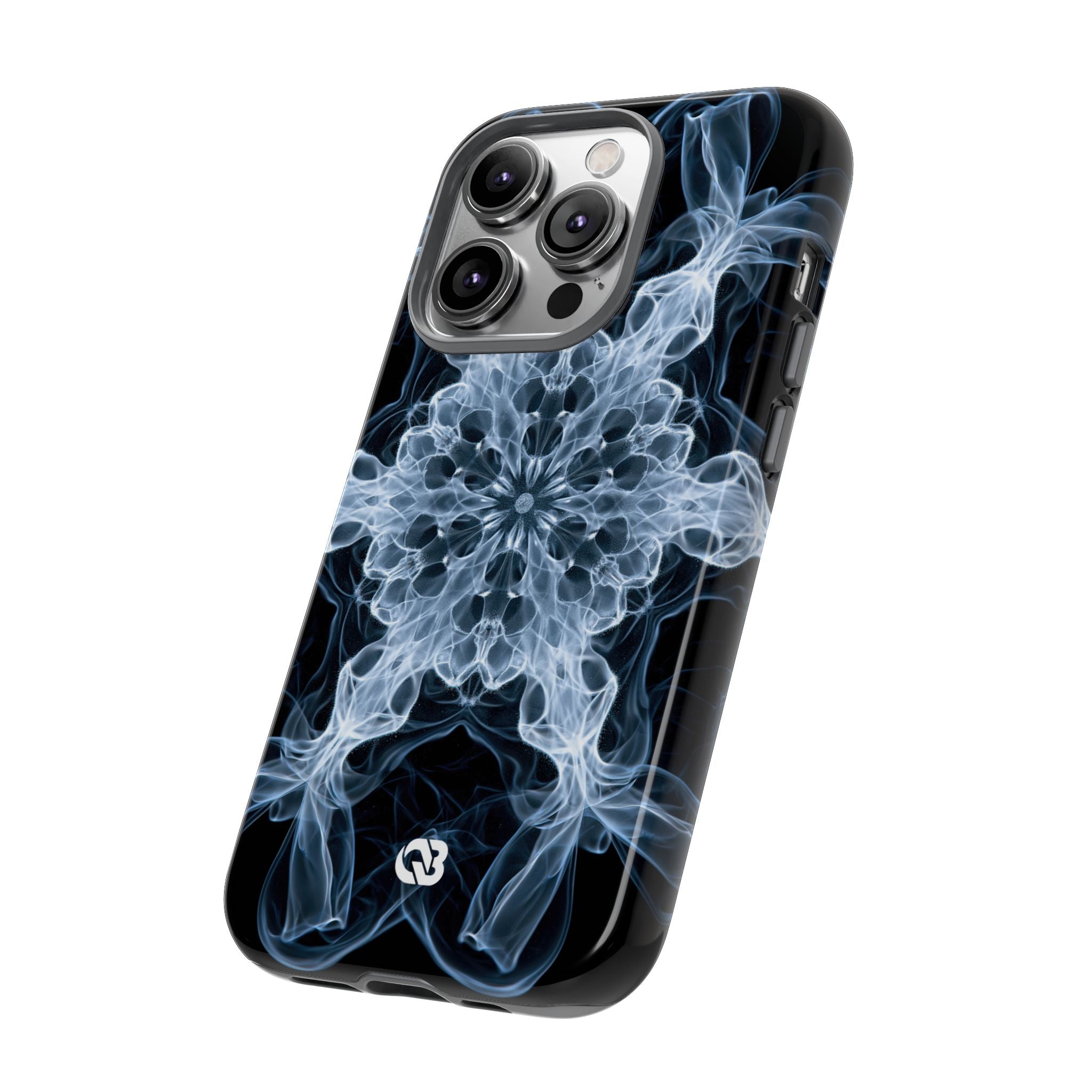 Blue Tough Phone Case for iPhone - Glacial Smoke Crown