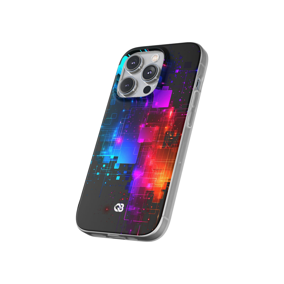 Spectral Circuit Grid · Lite Phone Case for iPhone · Black