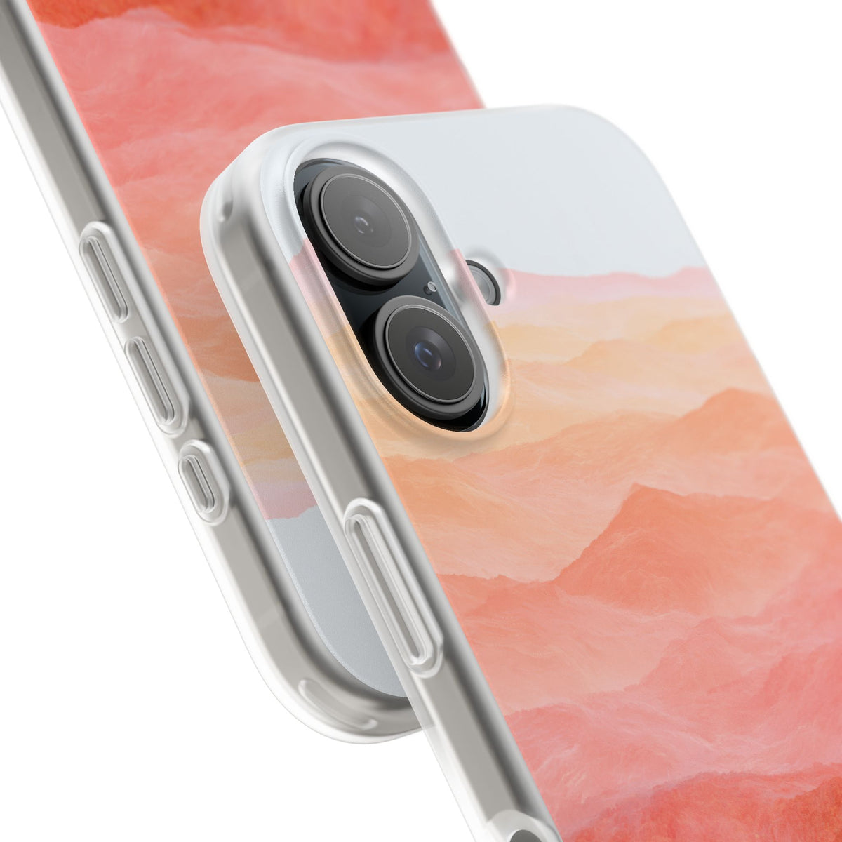 Alpenglow Ridge Vista · Lite Phone Case for iPhone · Orange