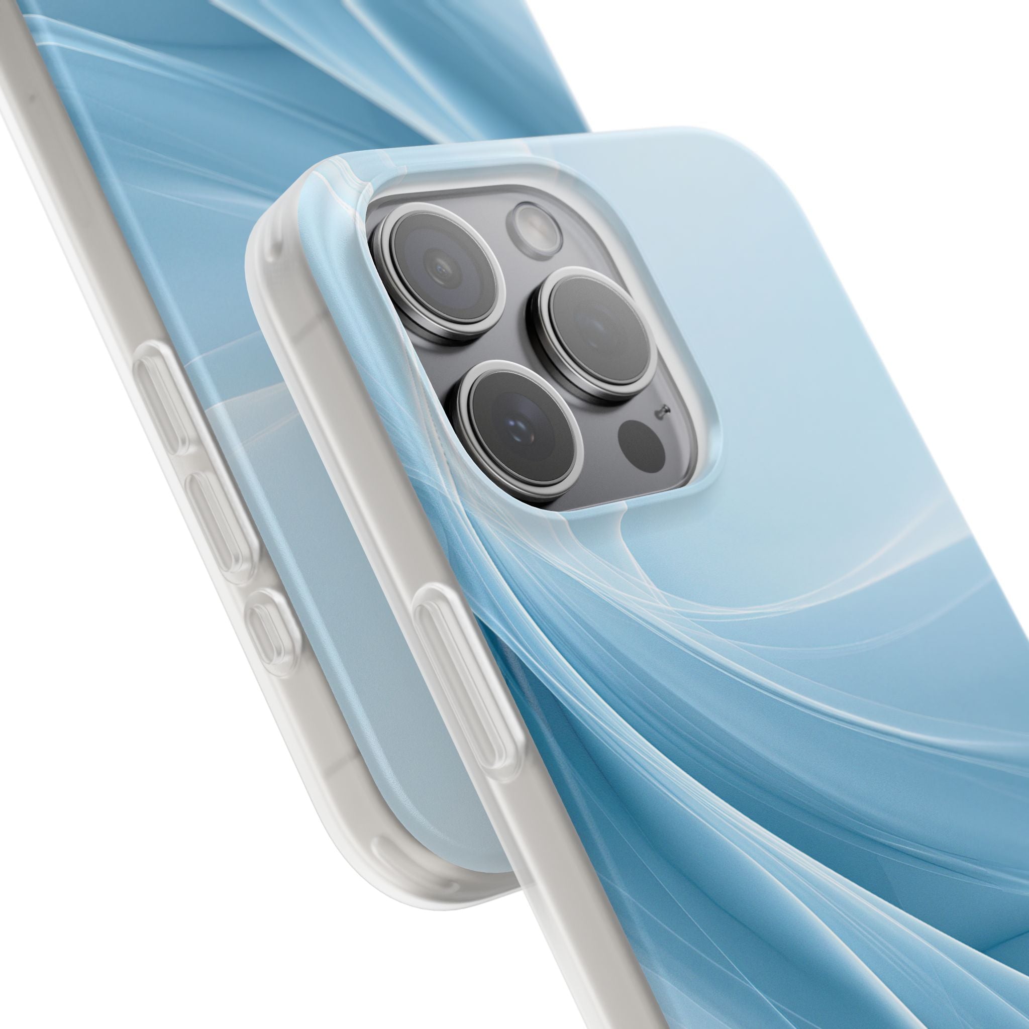 Blue Lite Phone Case for iPhone - Arctic Silk Drift