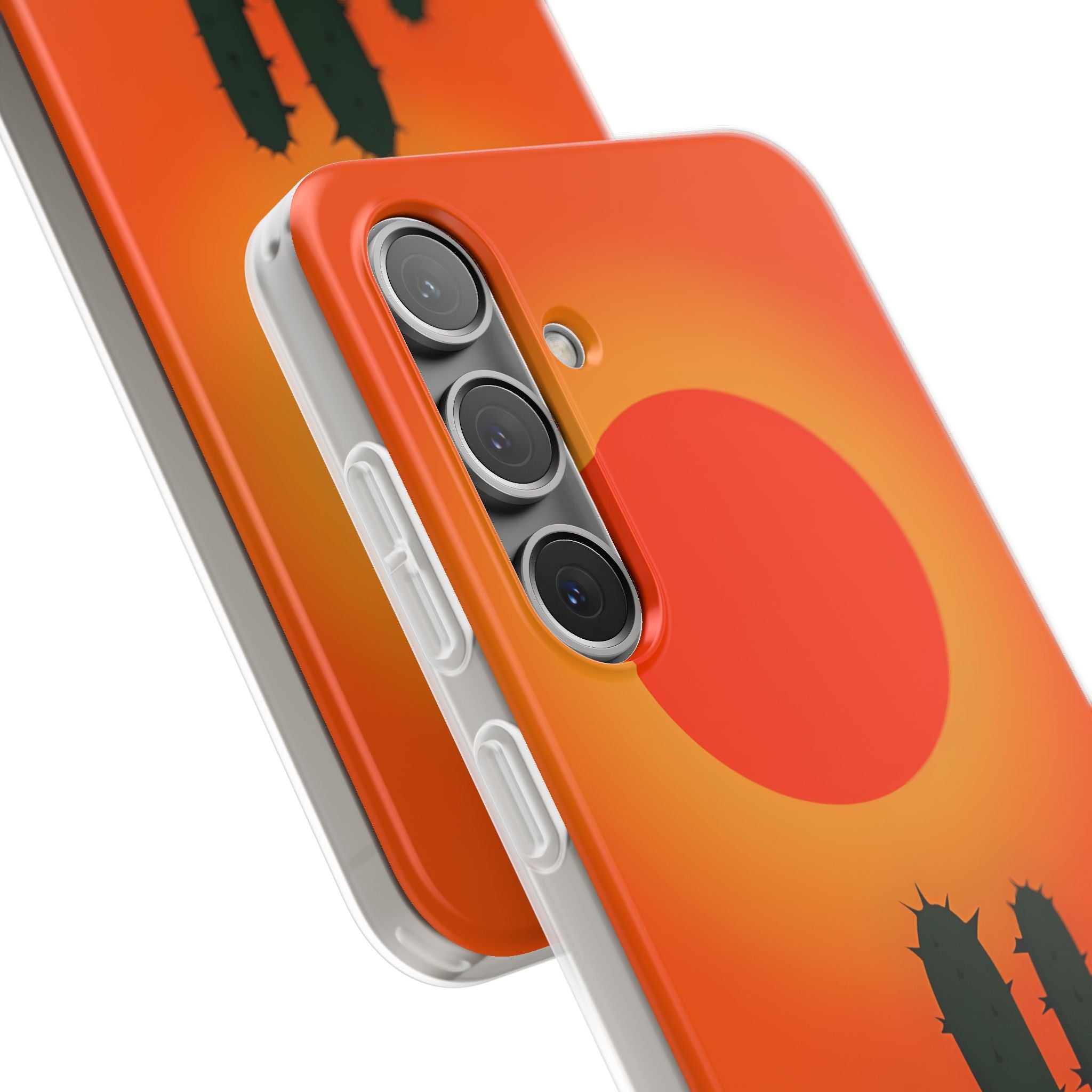 Scorched Saguaro Sunset · Soft Phone Case for Samsung