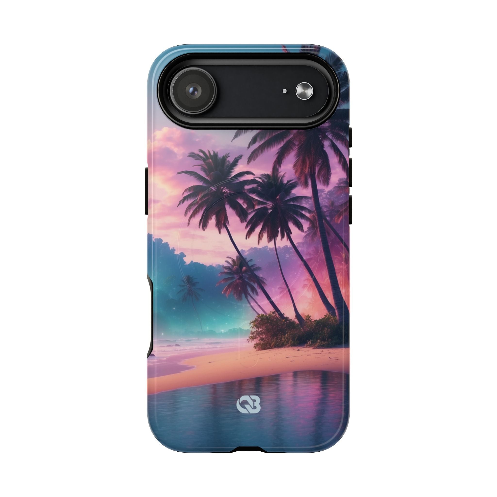 Neon Shore Palms · Tough+ Handyhülle für iPhone · Magsafe