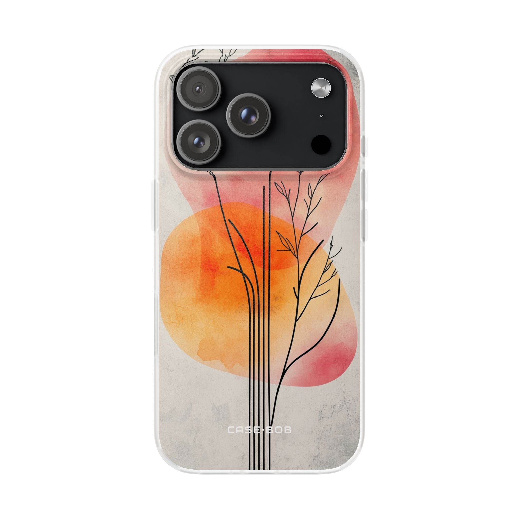 Curved Stem Sunset iPhone 17 Pro Case - Soft - CASE•BOB