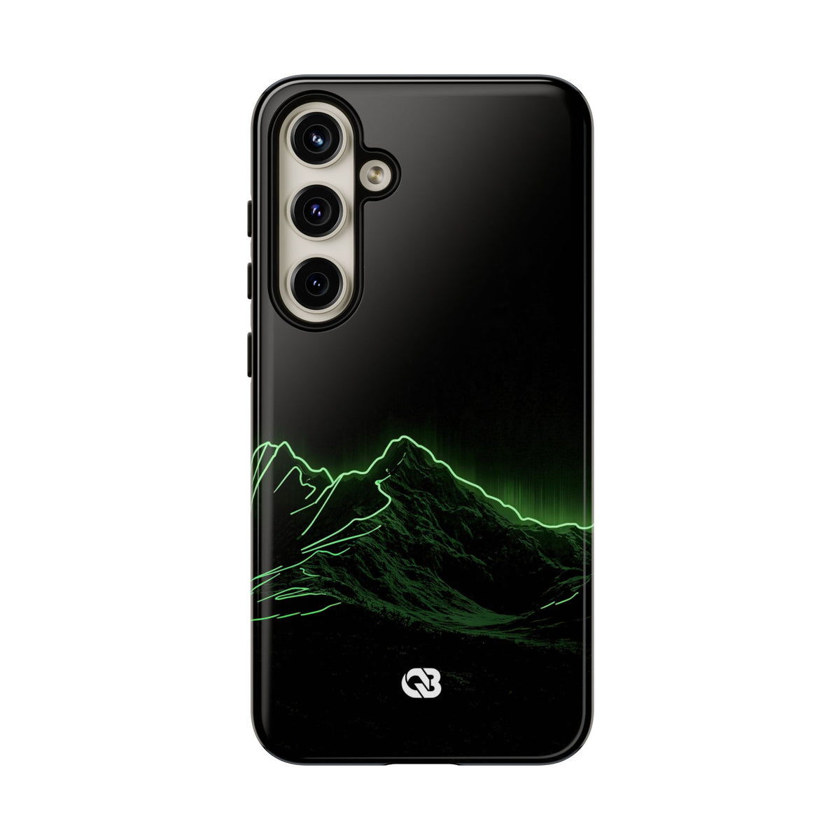 Nordic Mountain Contour · Tough Phone Case for Samsung · Black