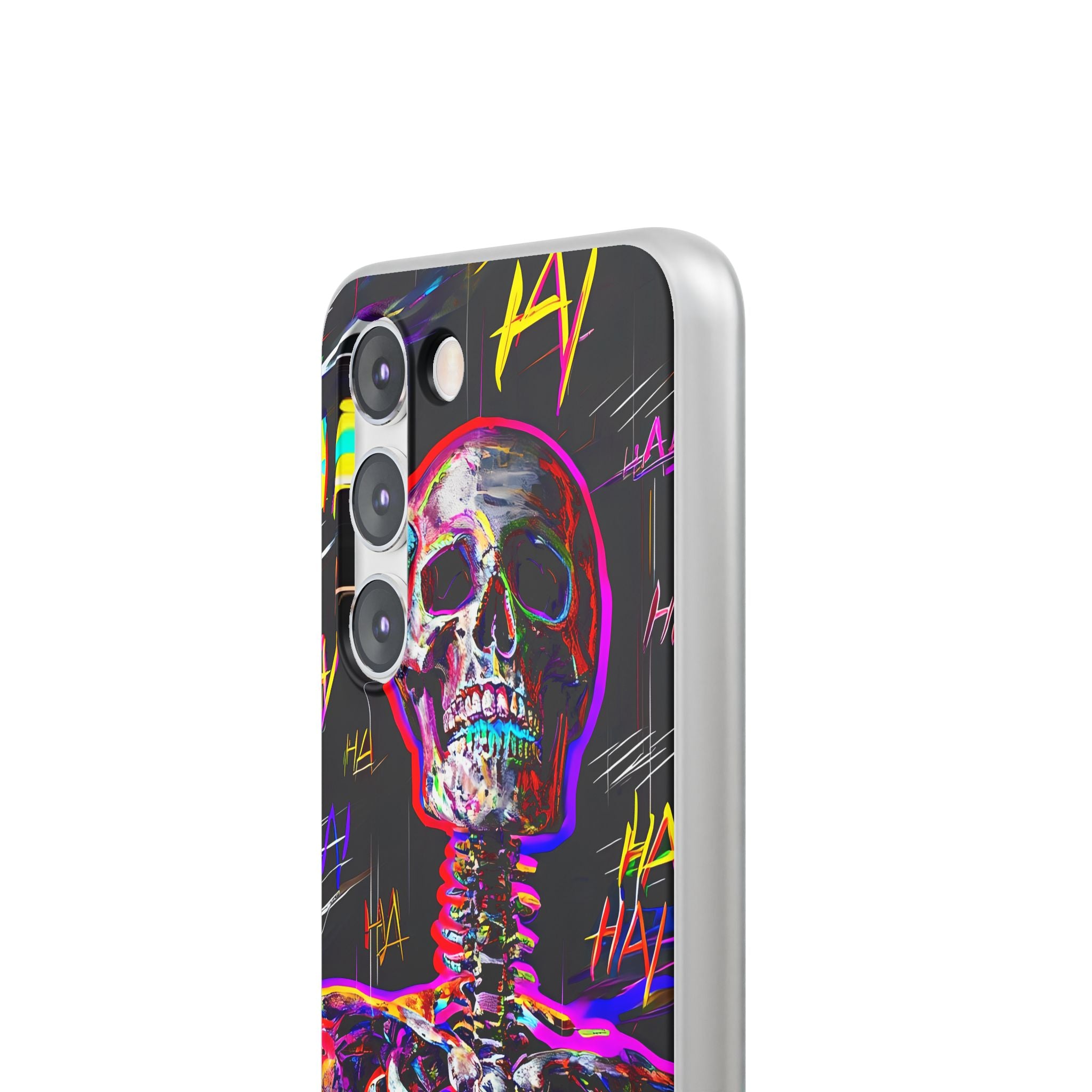 Neon Glitch Skeleton · Soft Handyhülle für Samsung