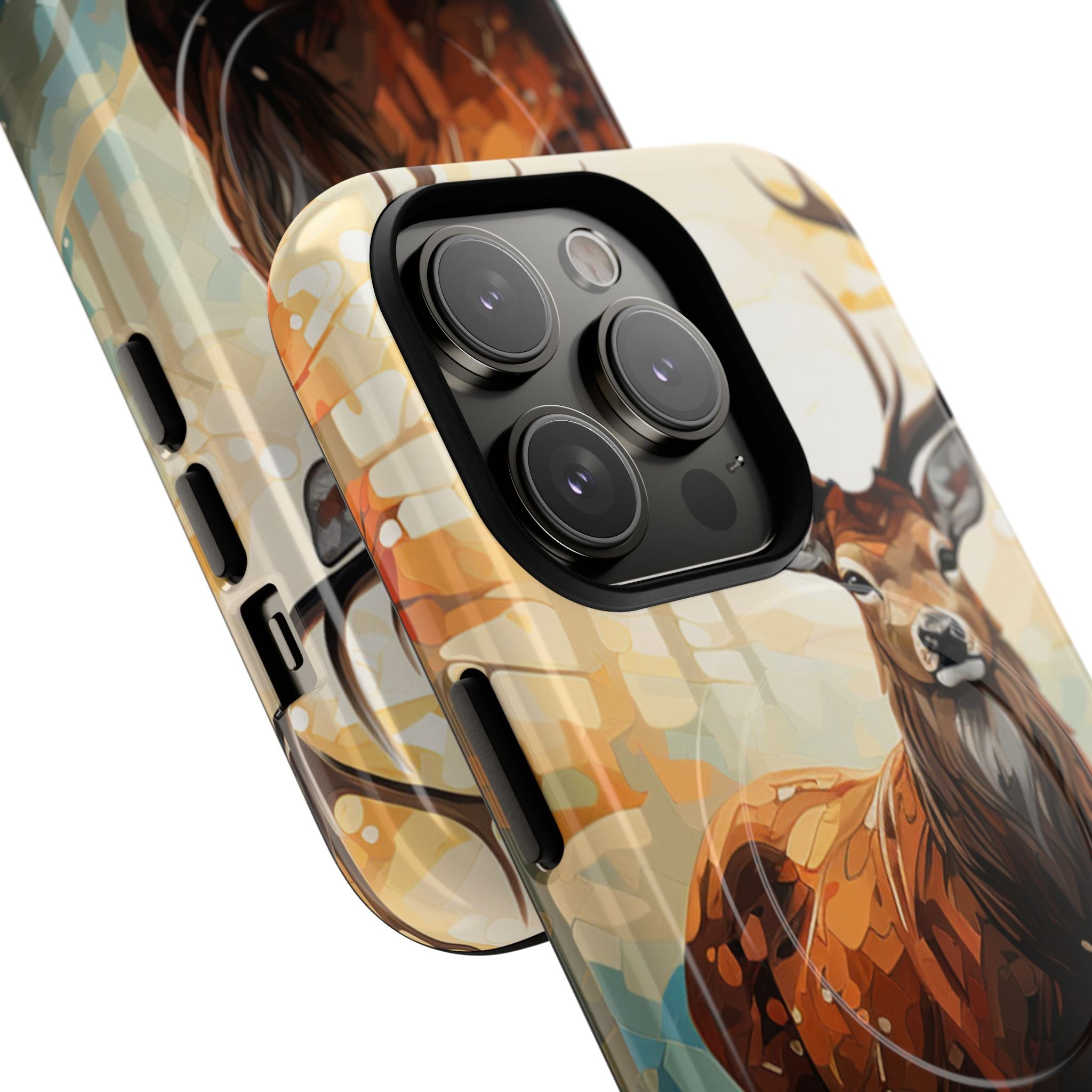 Glowing Stag iPhone 14 Pro Case - Tough+ - CASE•BOB