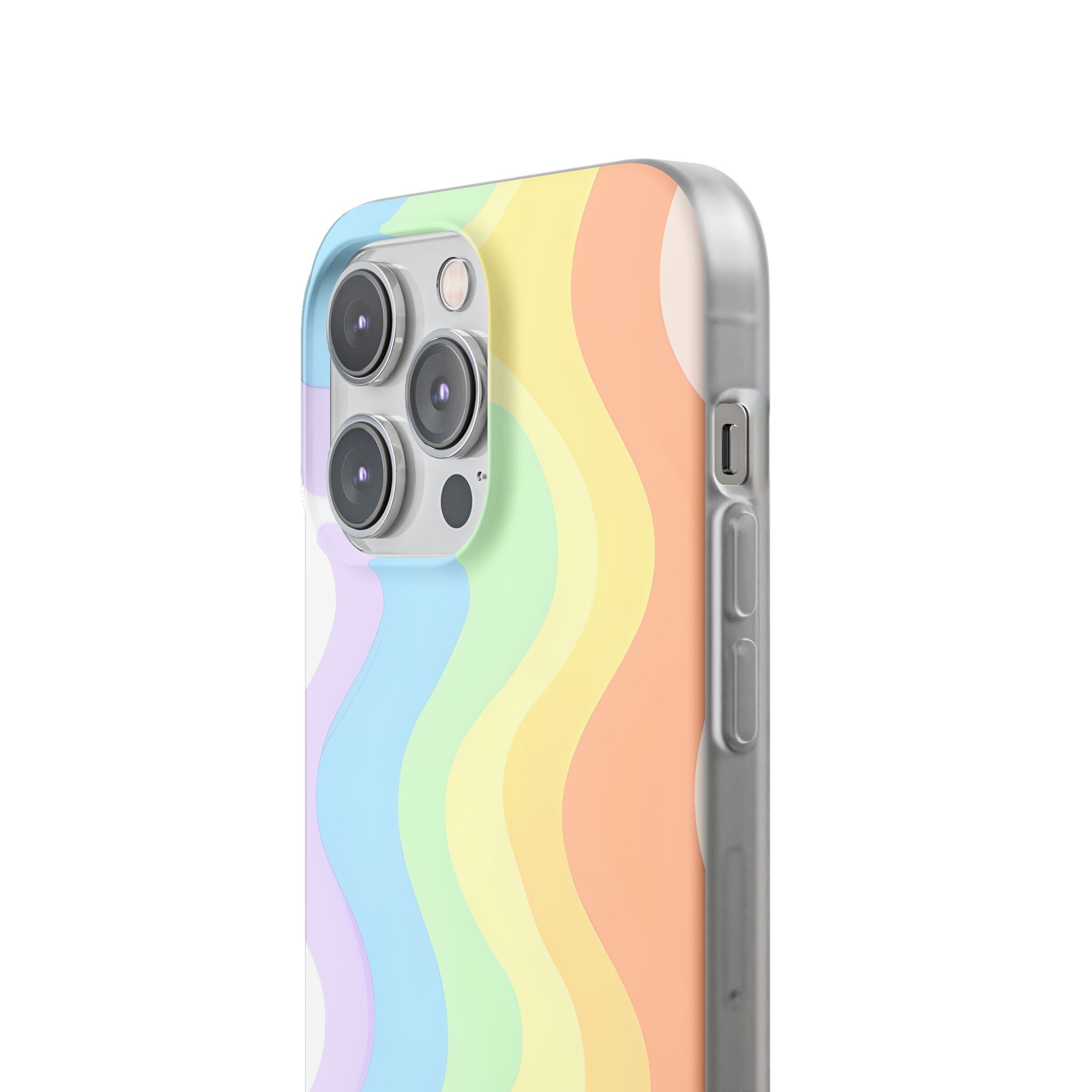 Pastel Ripple Flow · Soft Phone Case for iPhone