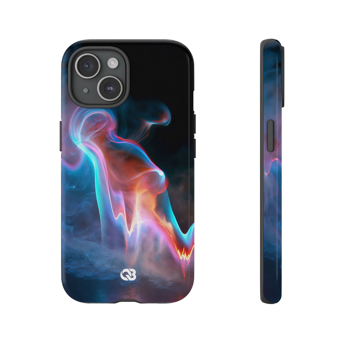 Neon Waveform · Tough Phone Case for iPhone · Black