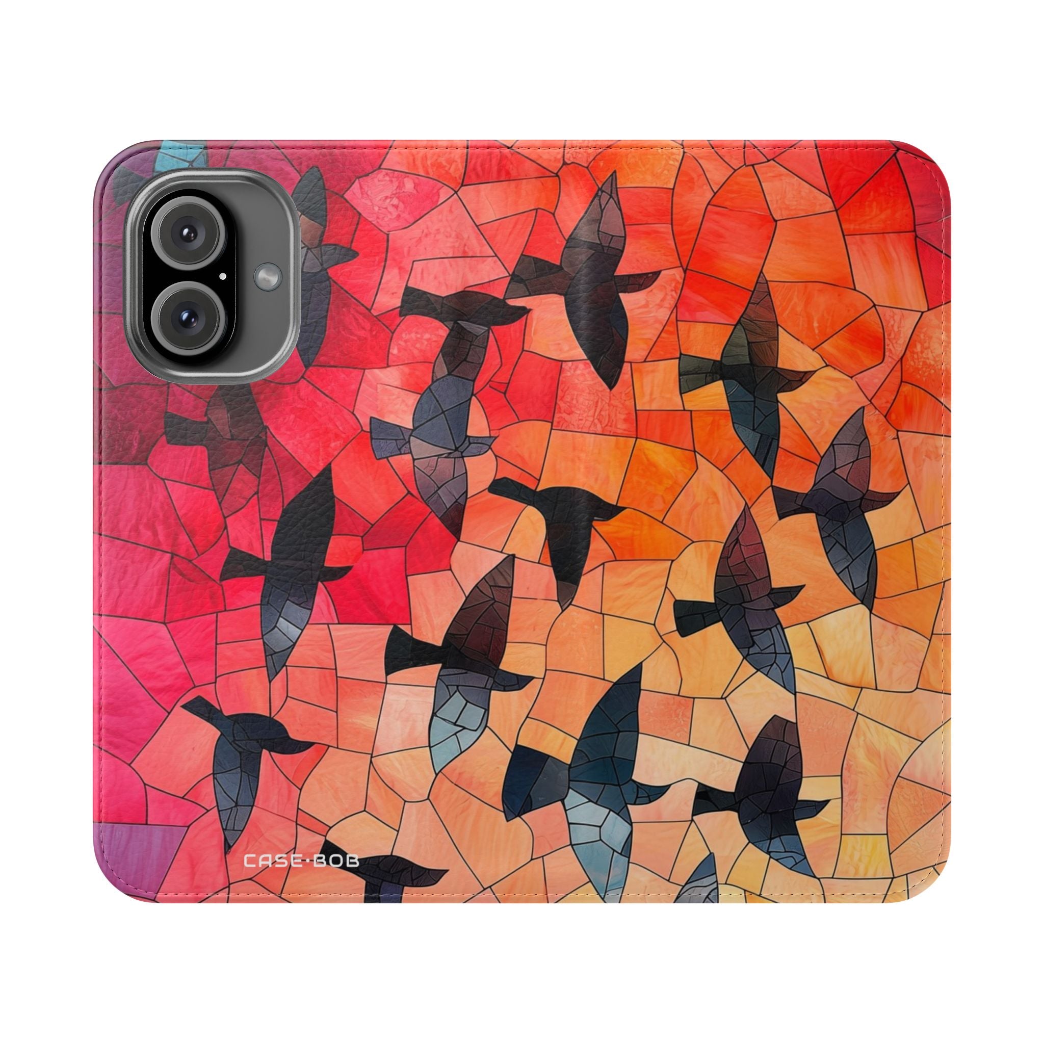 Stained Glass Birds - iPhone 16 Case - Wallet