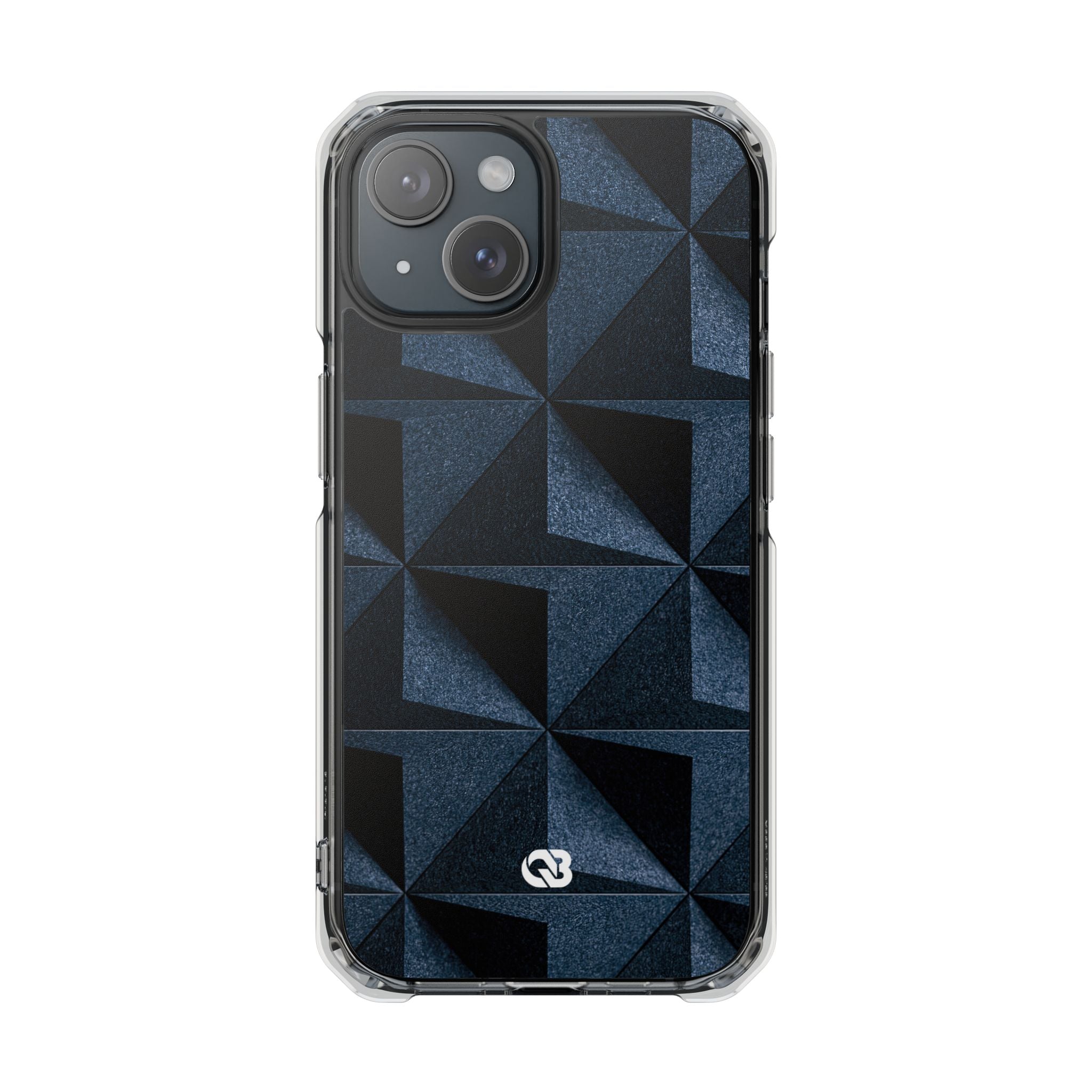 Blue Impact MagSafe Phone Case for iPhone - Indigo Basalt Facets