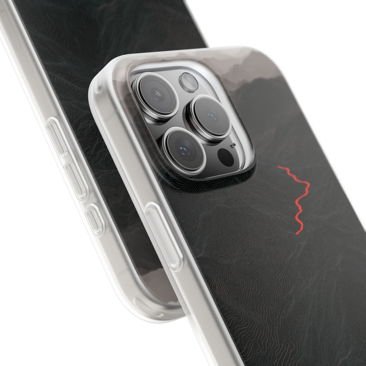 Crimson Ridge Pass · Lite Phone Case for iPhone · Black