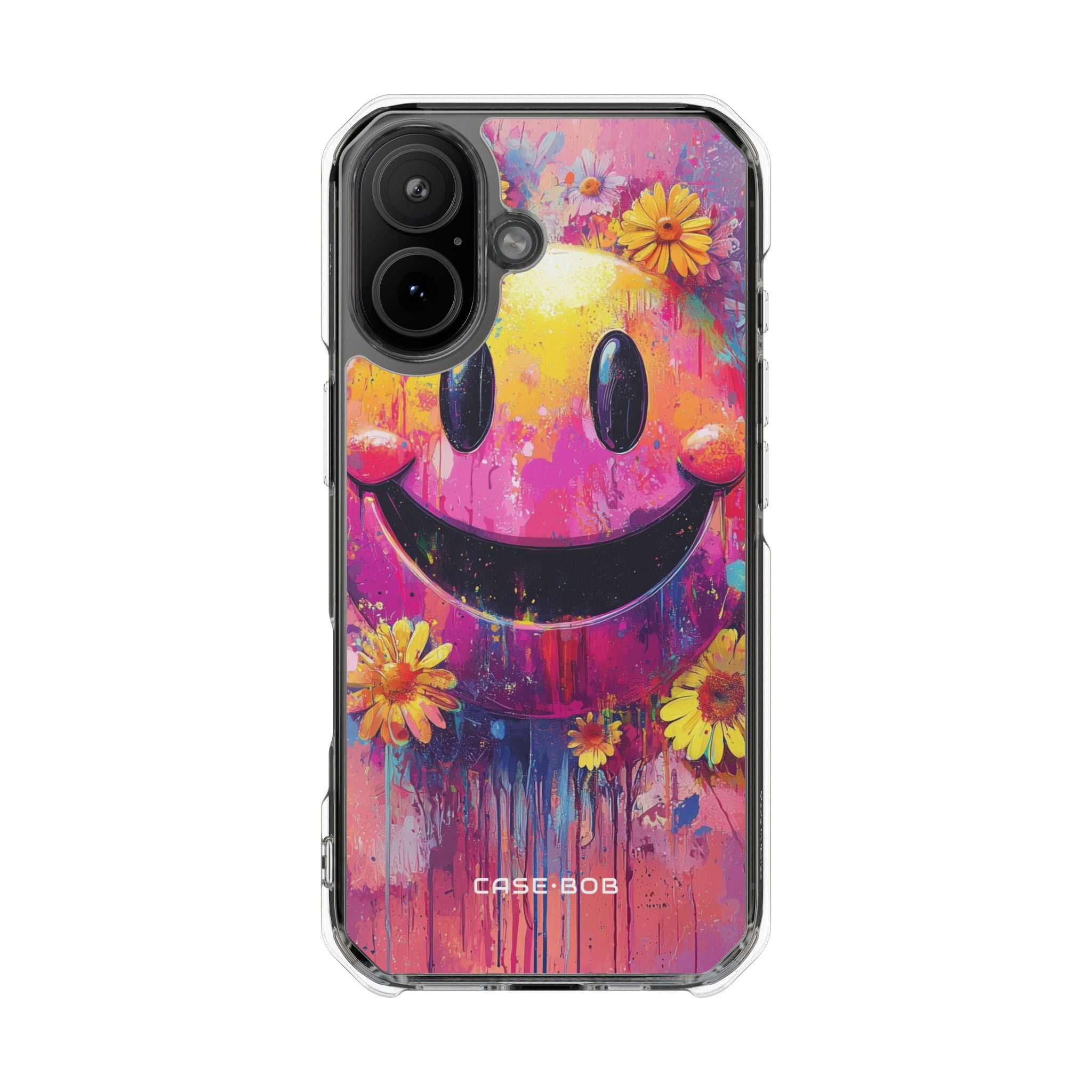 Smiley Bloom Drip iPhone 17 Case - Impact