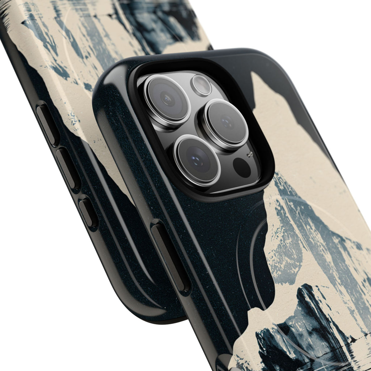 Blue Tough 2.0 Magsafe Phone Case for iPhone - Frozen Navy Monolith