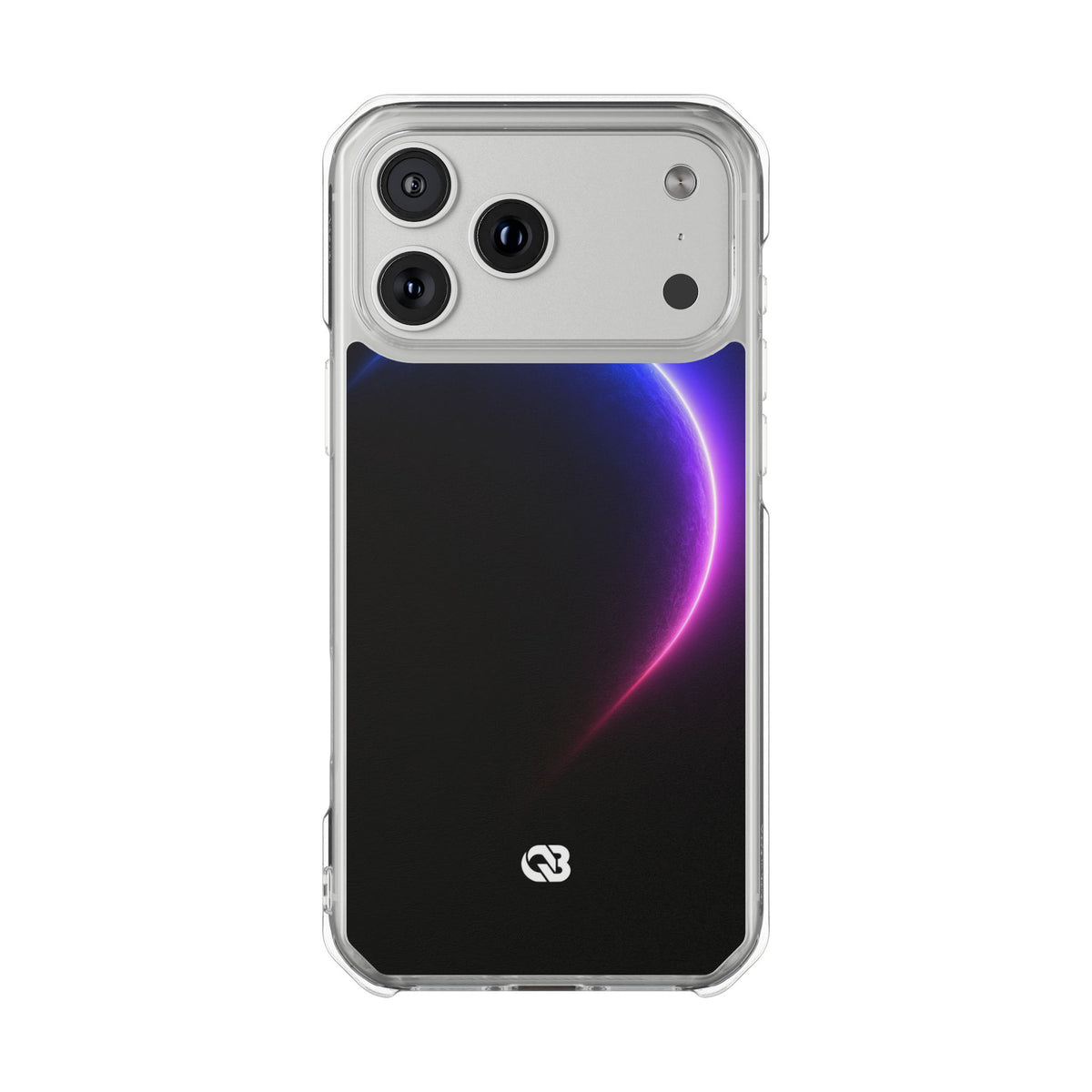 Luminous Eclipse · Clear Impact Magnetic Phone Case for iPhone · Black