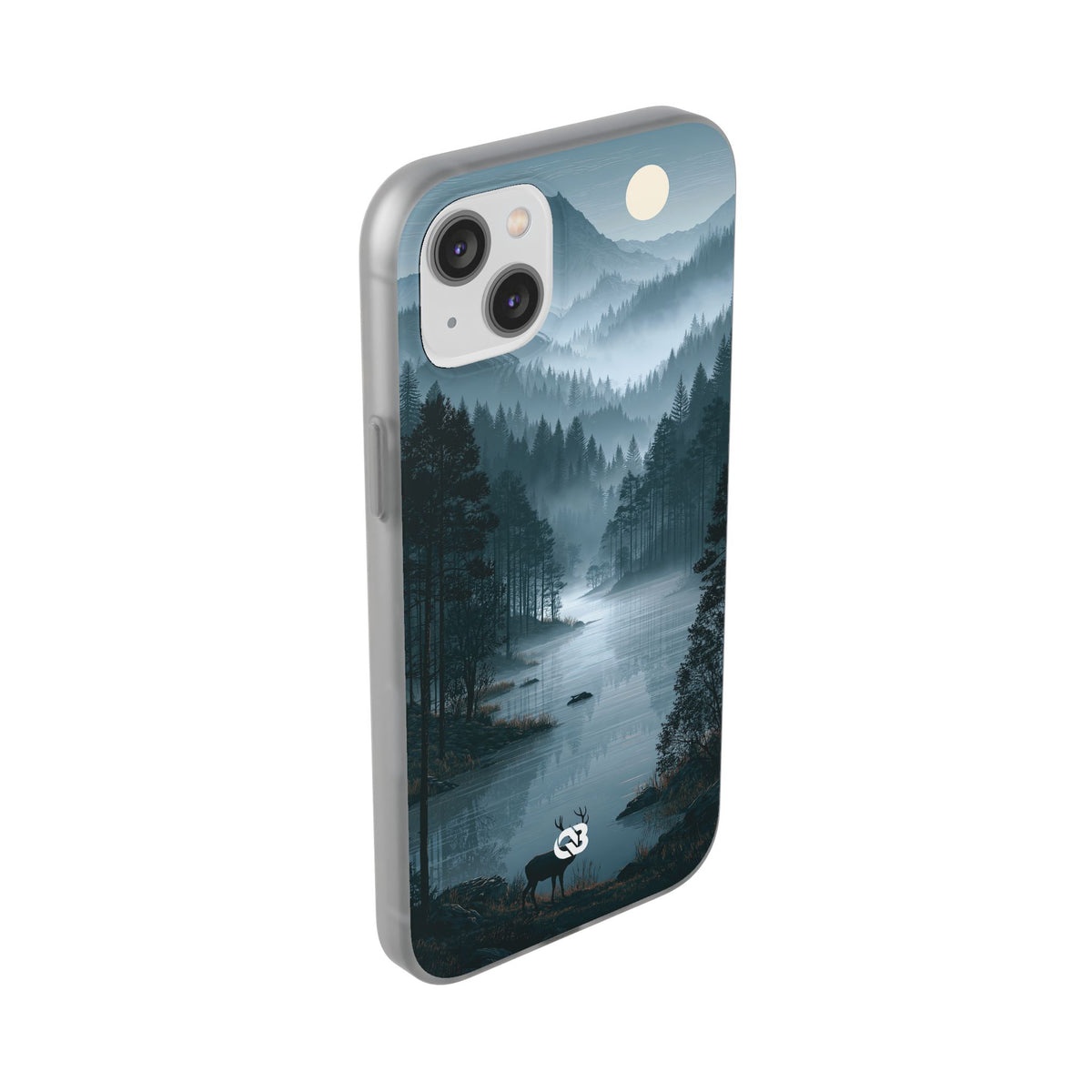 Silent Nordic Fjord · Lite Phone Case for iPhone · Blue