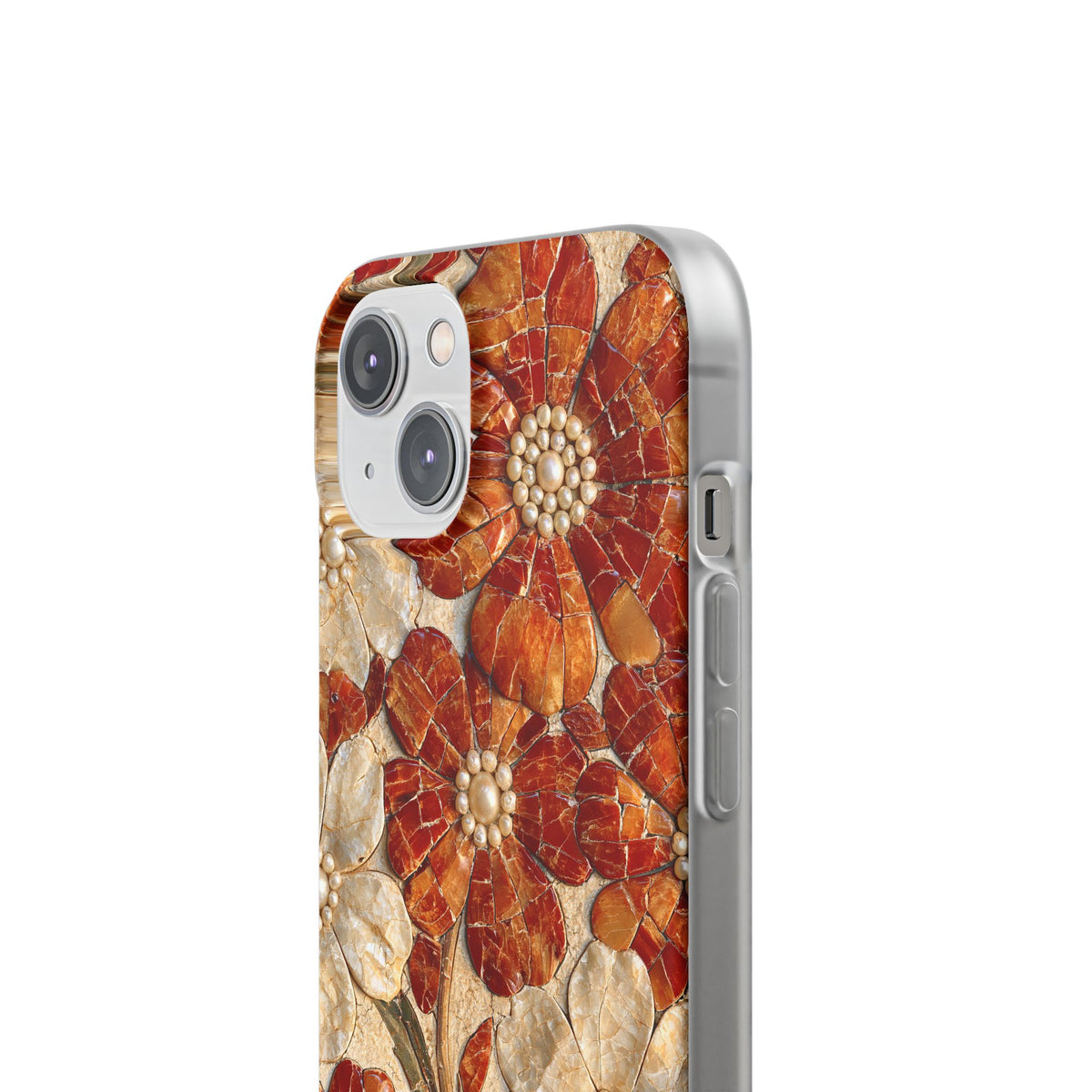 Carnelian Pearl Bloom · Lite Phone Case for iPhone · Orange