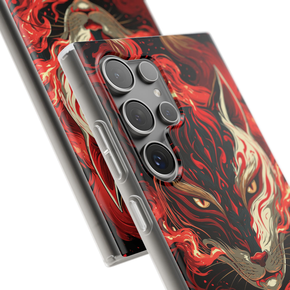 Crimson Kitsune Spirit · Lite Phone Case for Samsung · Red