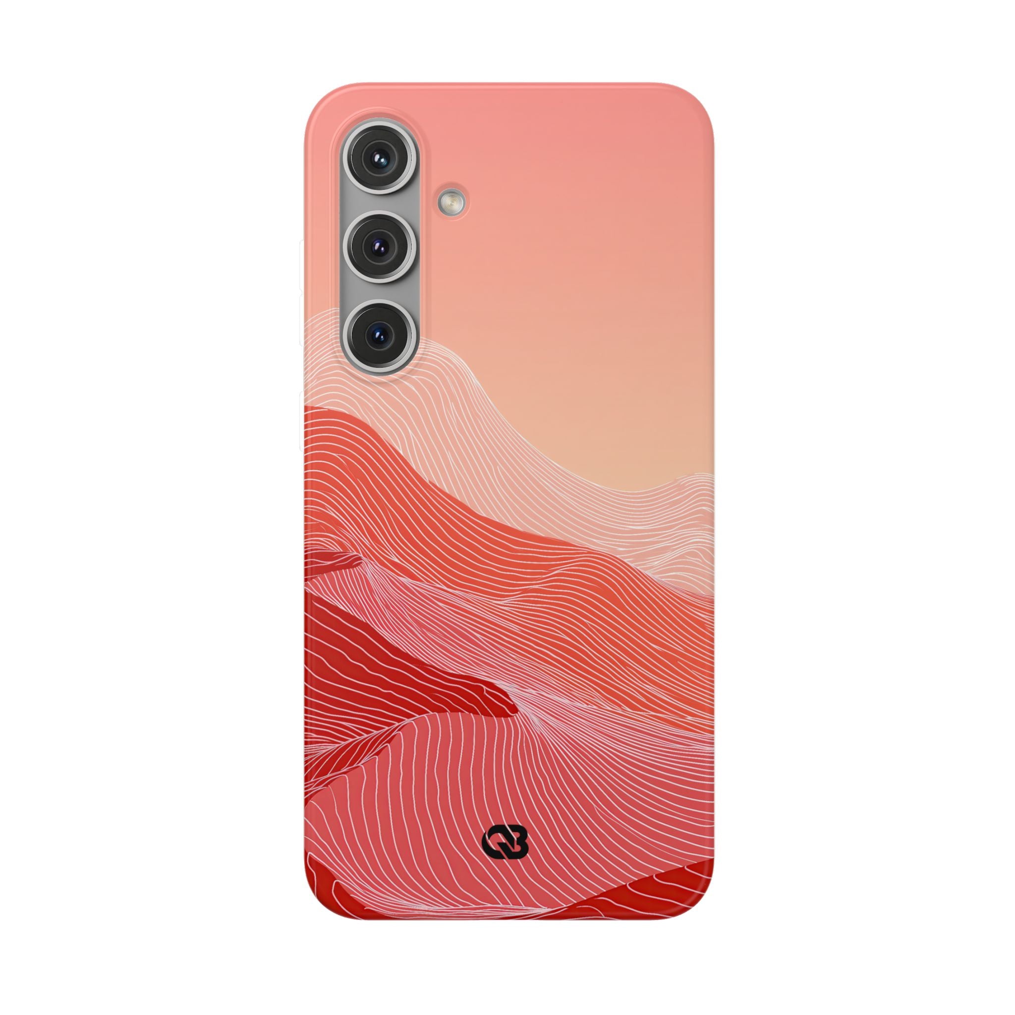 Red Lite Phone Case for Samsung - Crimson Ridge Contour