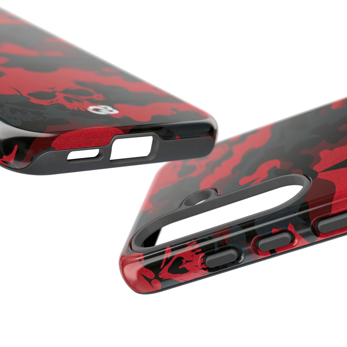 Crimson Skull Camo · Tough Phone Case for Samsung · Red