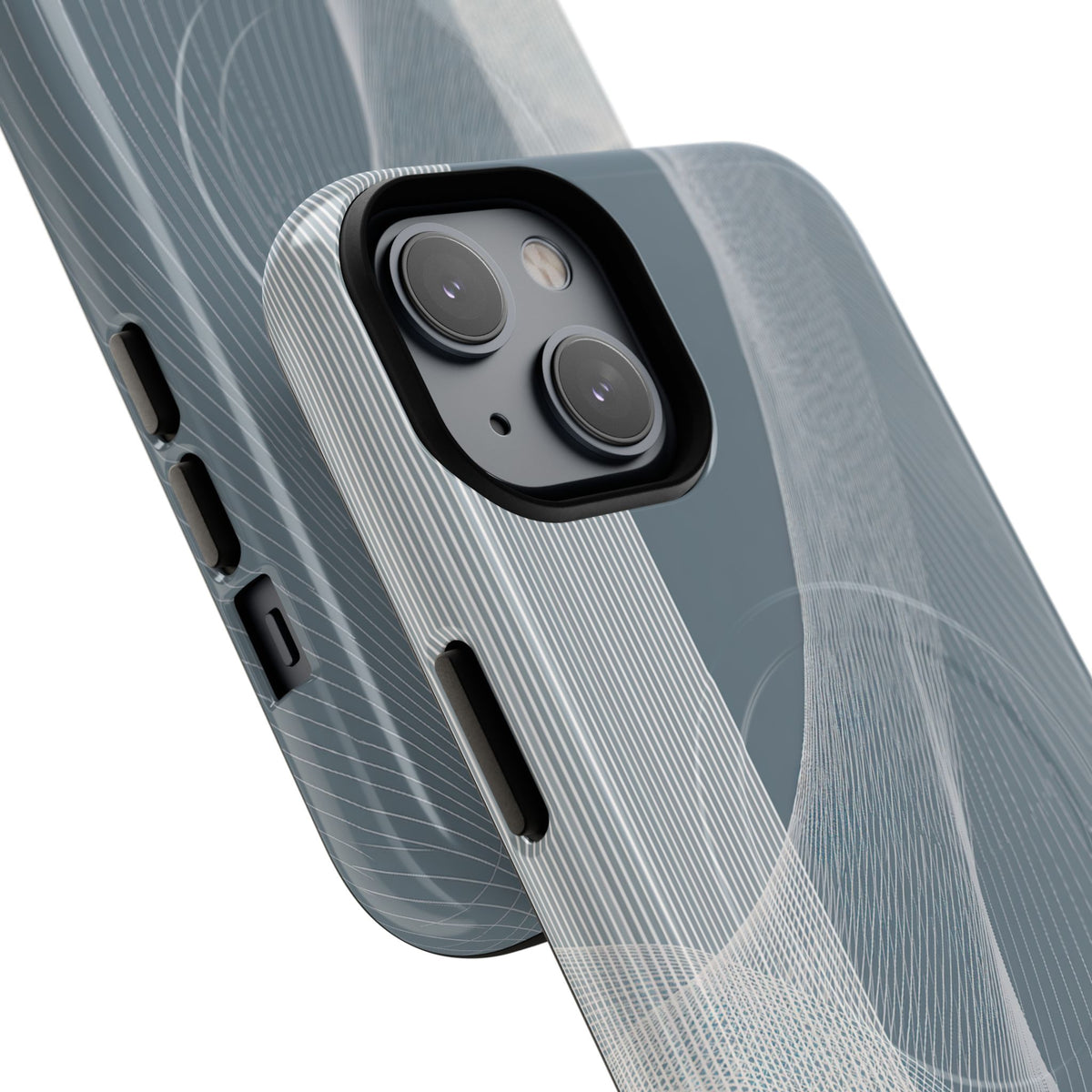 Slate Contour Drift · Tough 2.0 Magnetic Phone Case for iPhone · Grey