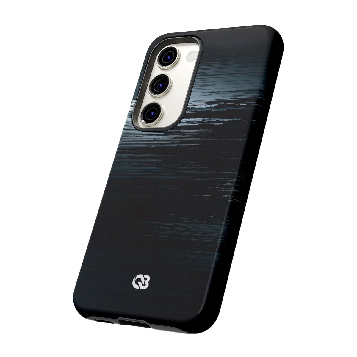 Black Tough Phone Case for Samsung - Frozen Signal Glitch