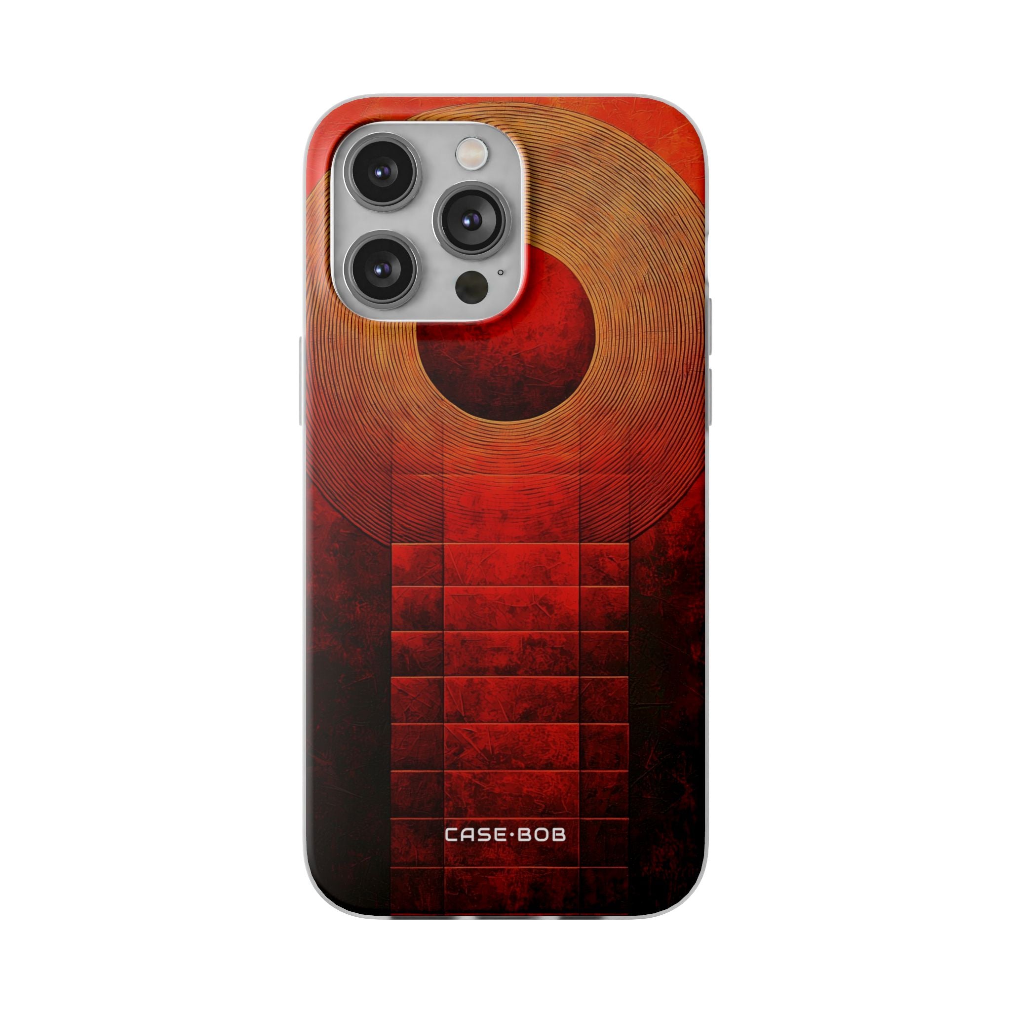 Crimson Orbit iPhone 14 Pro Max -pehmeä suojakotelo