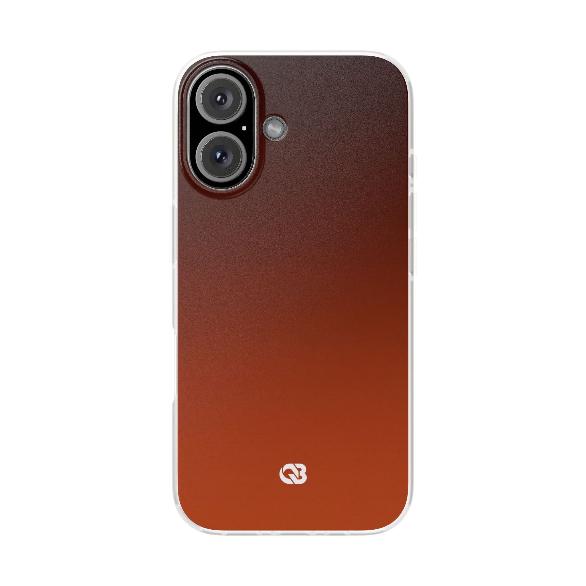 Orange Lite Phone Case for iPhone - Obsidian Ember Fade