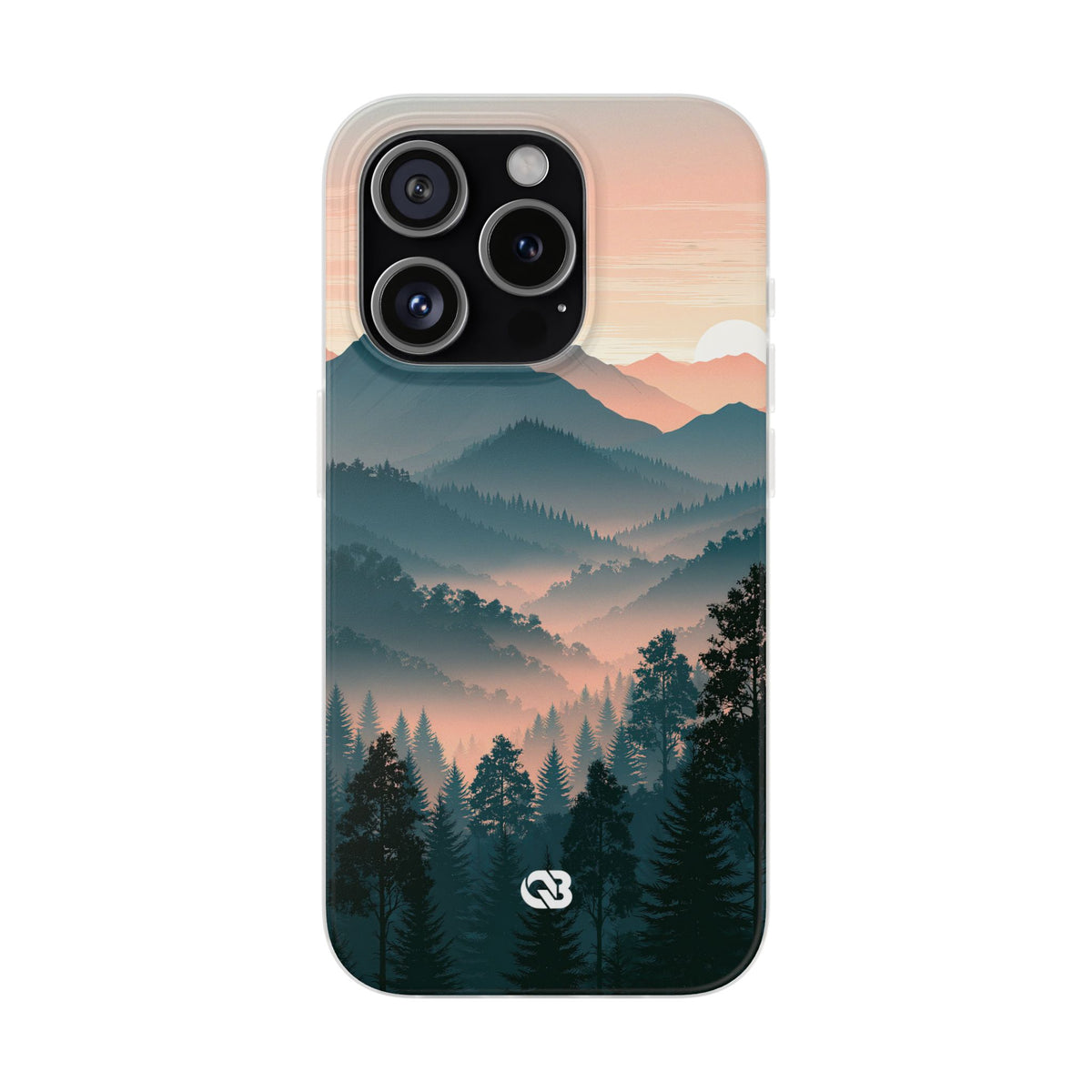 Teal Lite Phone Case for iPhone - Alpine Teal Horizon