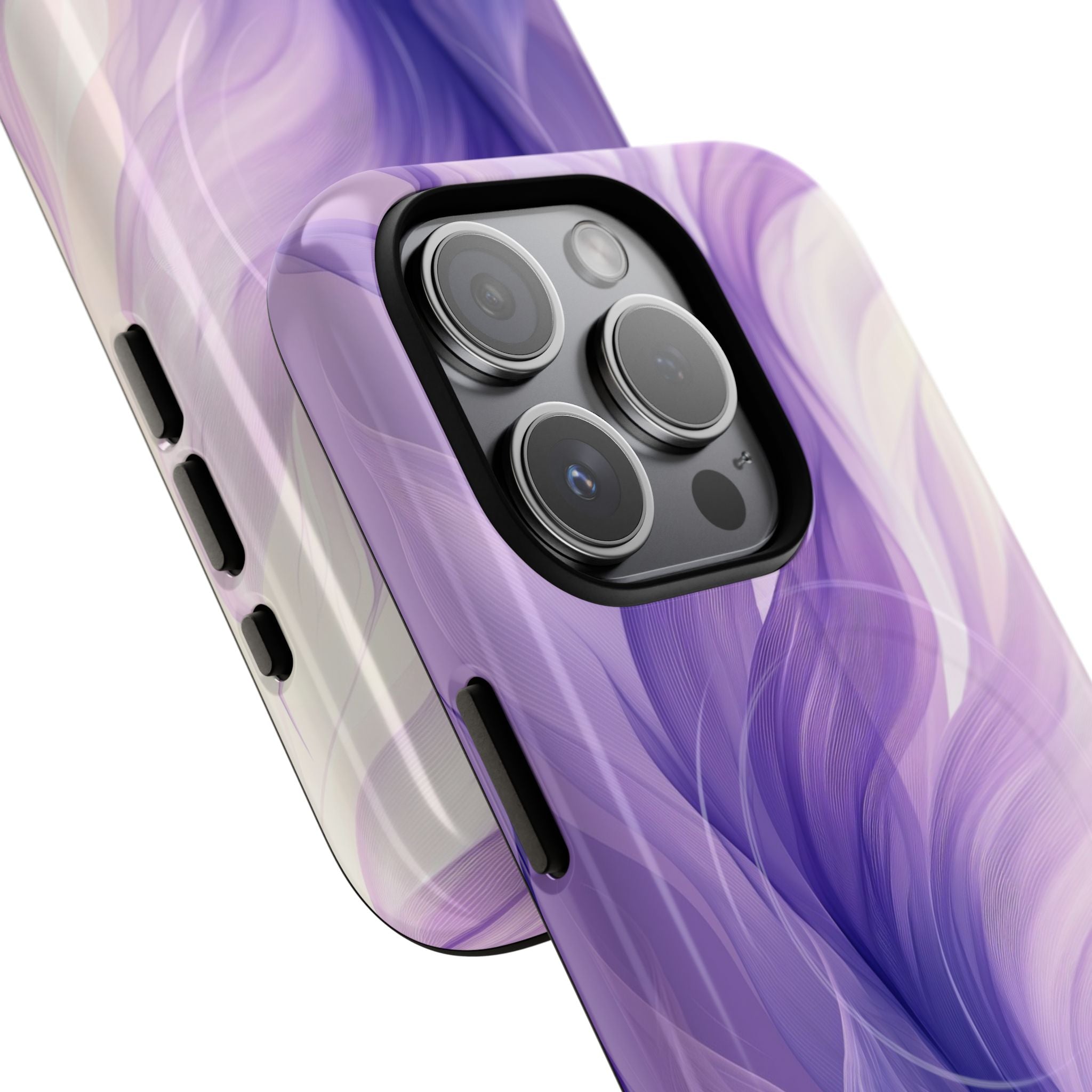 Amethyst Silk Waves · Tough+ Coque de téléphone pour iPhone · Magsafe