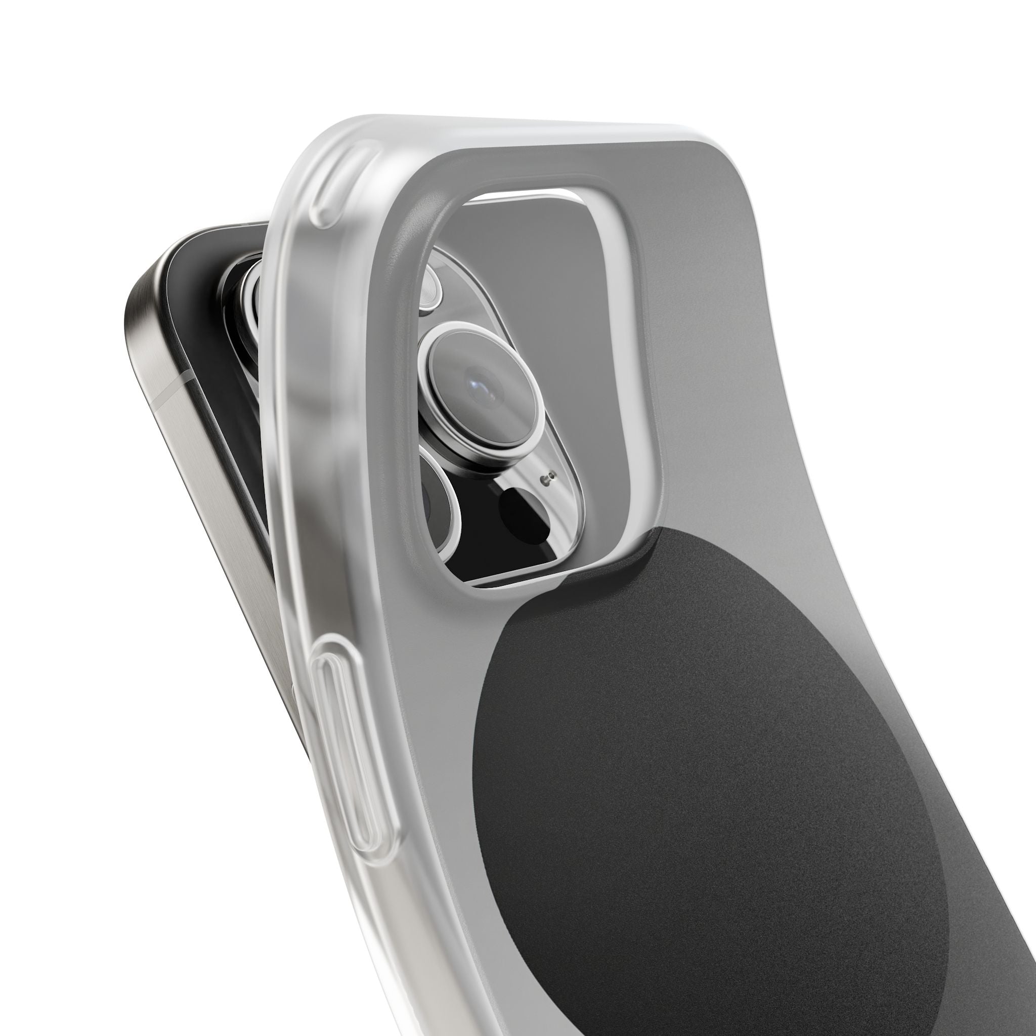 Grey Lite Phone Case for iPhone - Matte Onyx Sphere