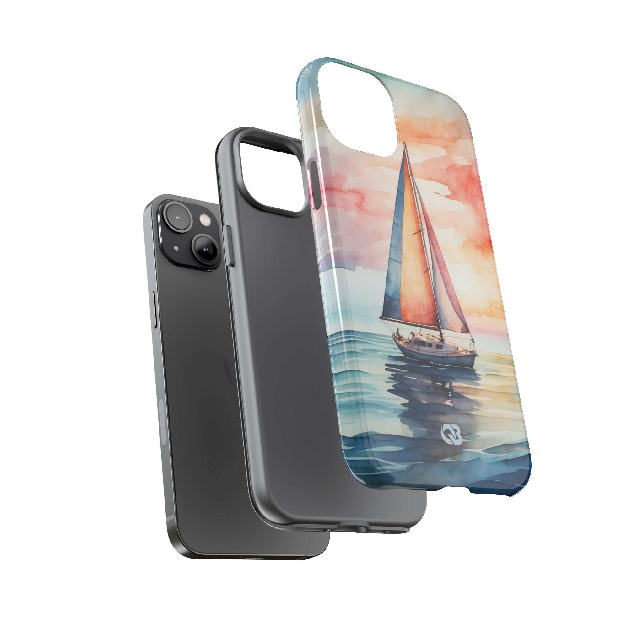 Crimson Horizon Sail · Tough Hoesje voor iPhone