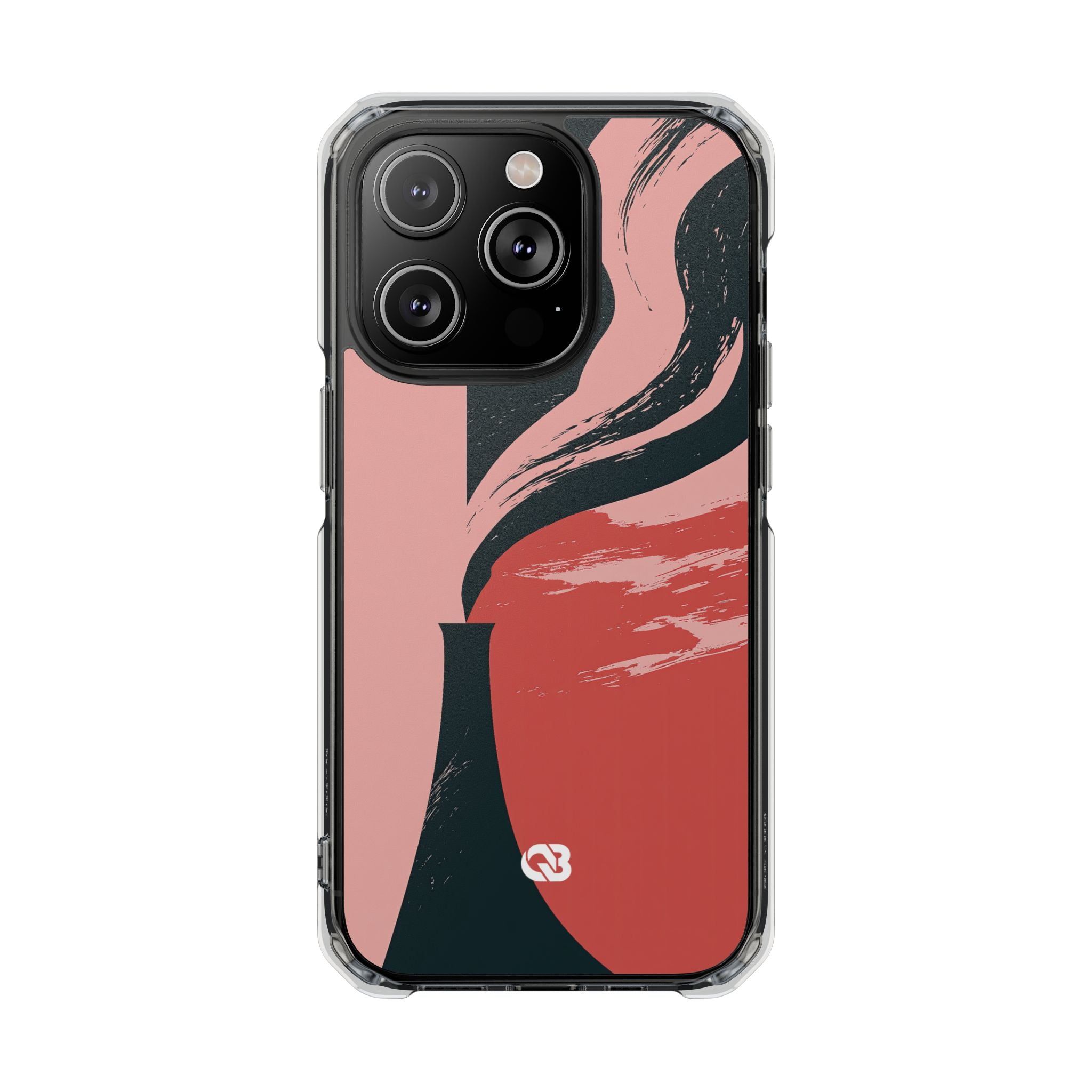 Pink Impact MagSafe Phone Case for iPhone - Cinder Rose Plume