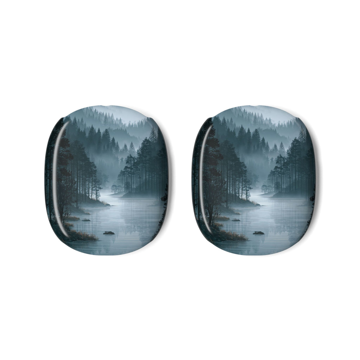 Silent Nordic Fjord · Hard Case for AirPods Max · Blue